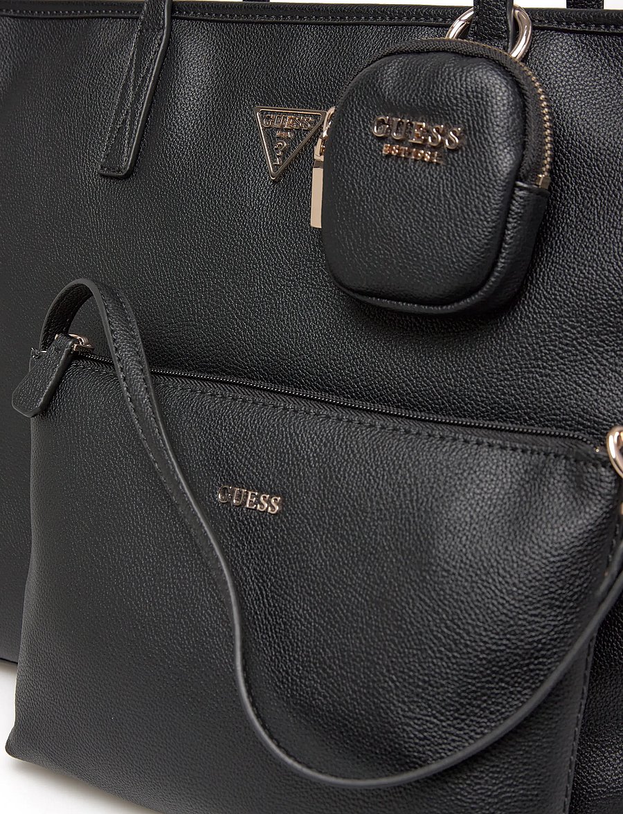 GUESS - POWER PLAY II LARGE TECH TOTE - cabas - black - 3