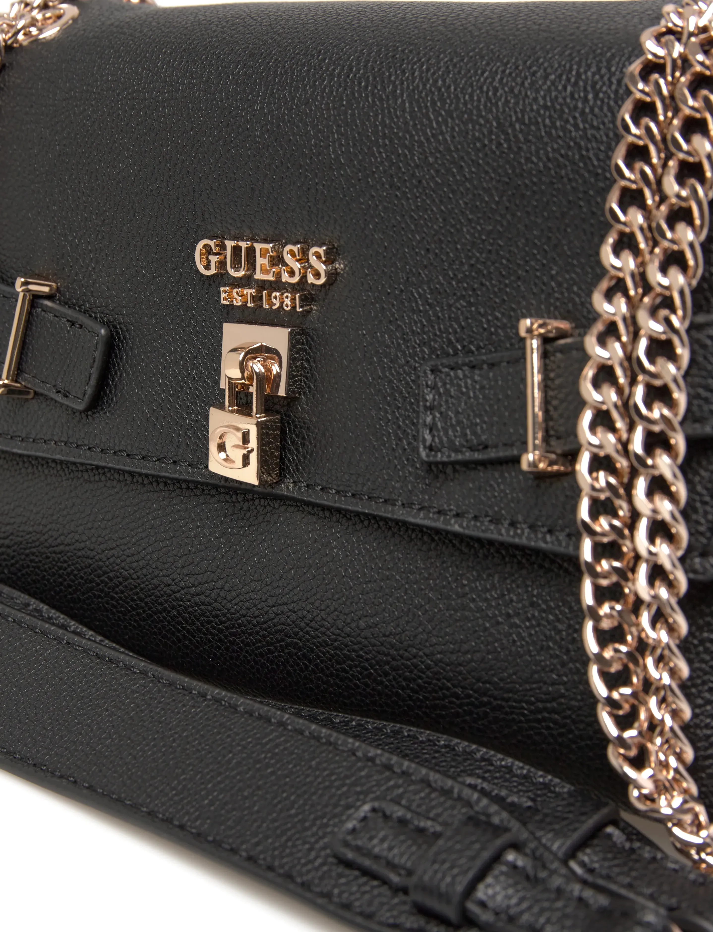 GUESS - YESBA CONVERTIBLE XBODY FLAP - crossbody bags - black - 4