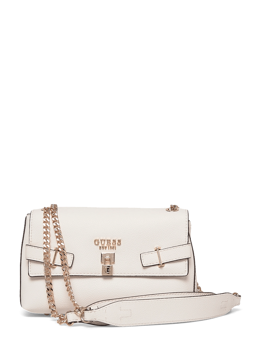 GUESS - YESBA CONVERTIBLE XBODY FLAP - crossbody bags - off white - 0
