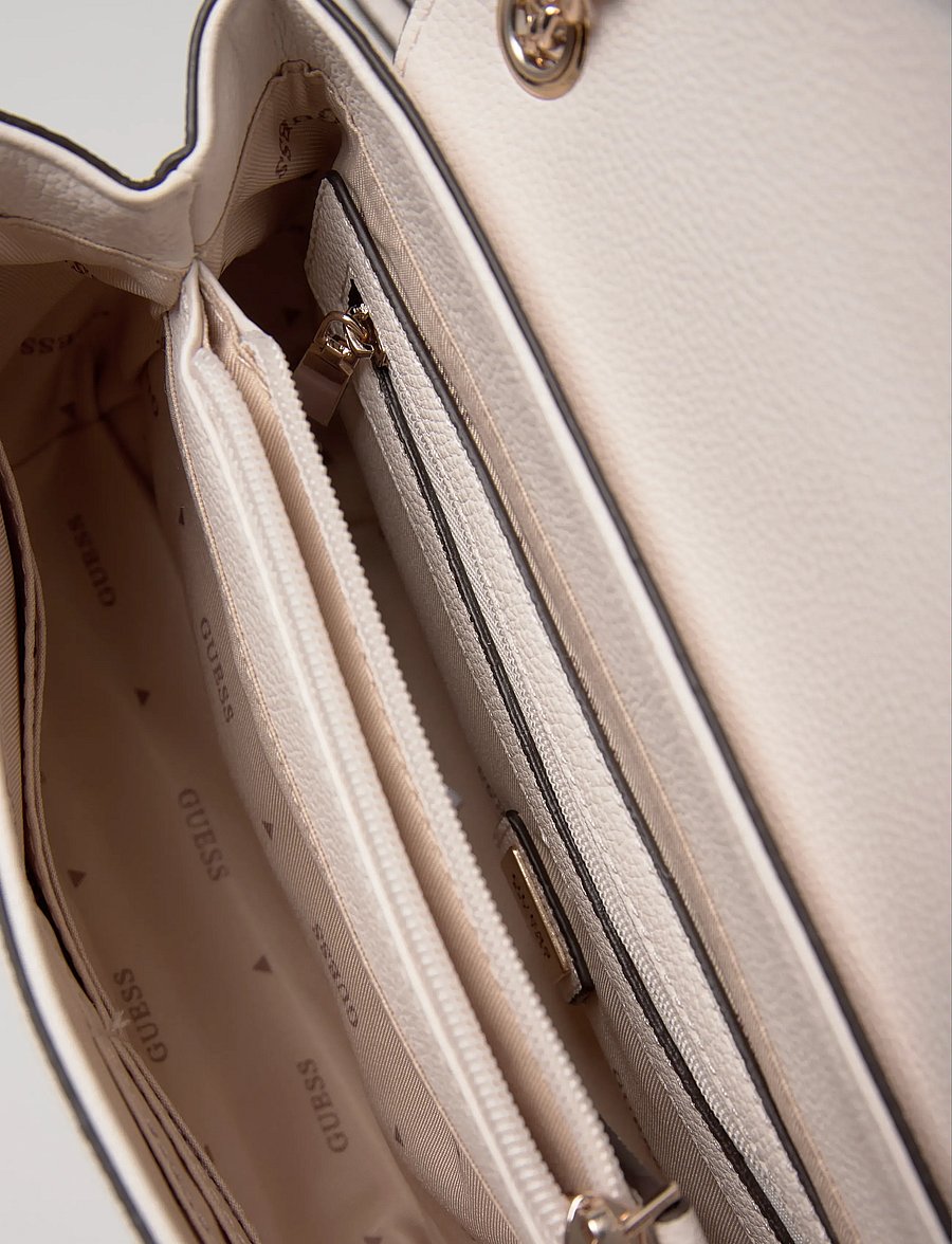 GUESS - YESBA CONVERTIBLE XBODY FLAP - crossbody bags - off white - 5