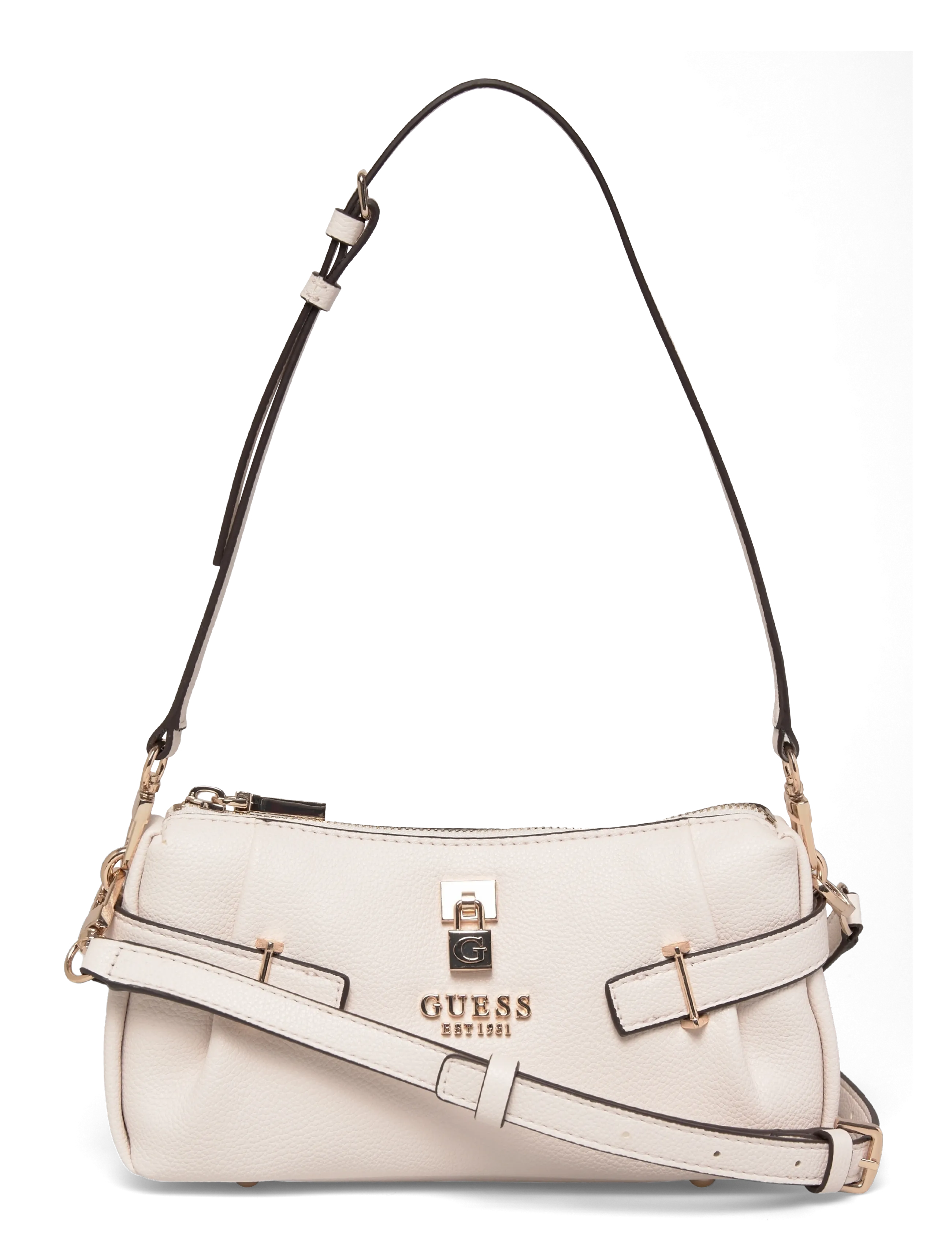GUESS Yesba Mini Top Zip, One Size, Bags, Creme - Handle Frauen