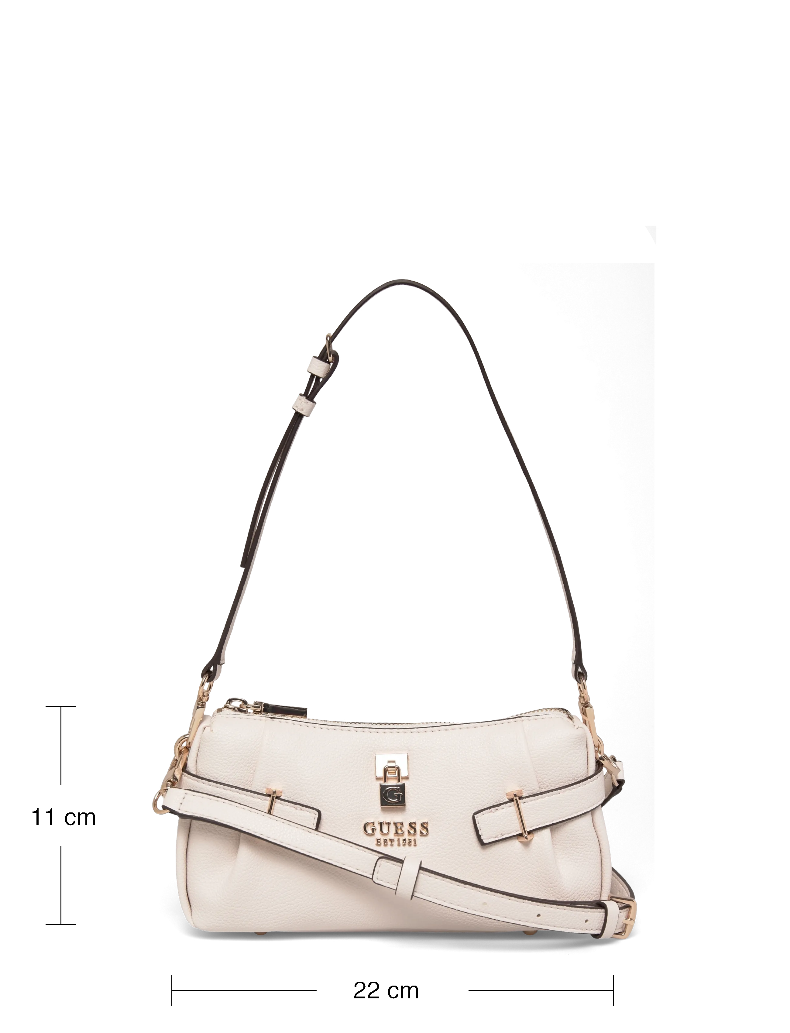 GUESS - YESBA MINI TOP ZIP - everyday style - off white - 3