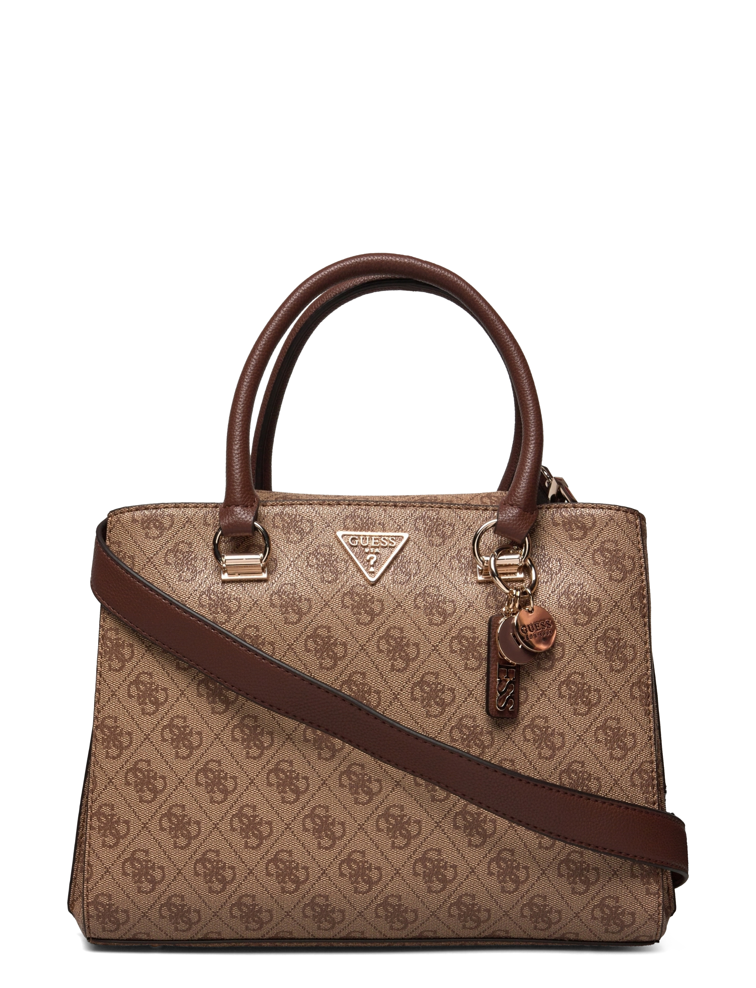 NOELLE GIRLFRIEND SATCHEL - LATTE LOGO