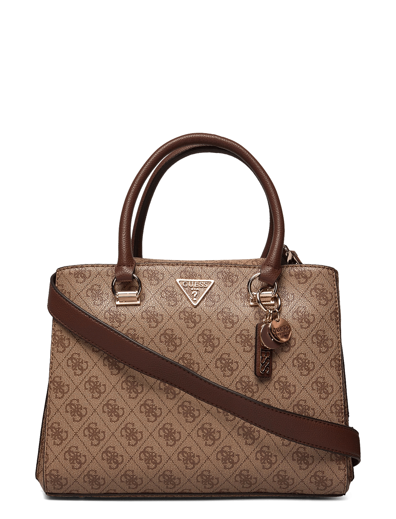NOELLE GIRLFRIEND SATCHEL - LATTE LOGO