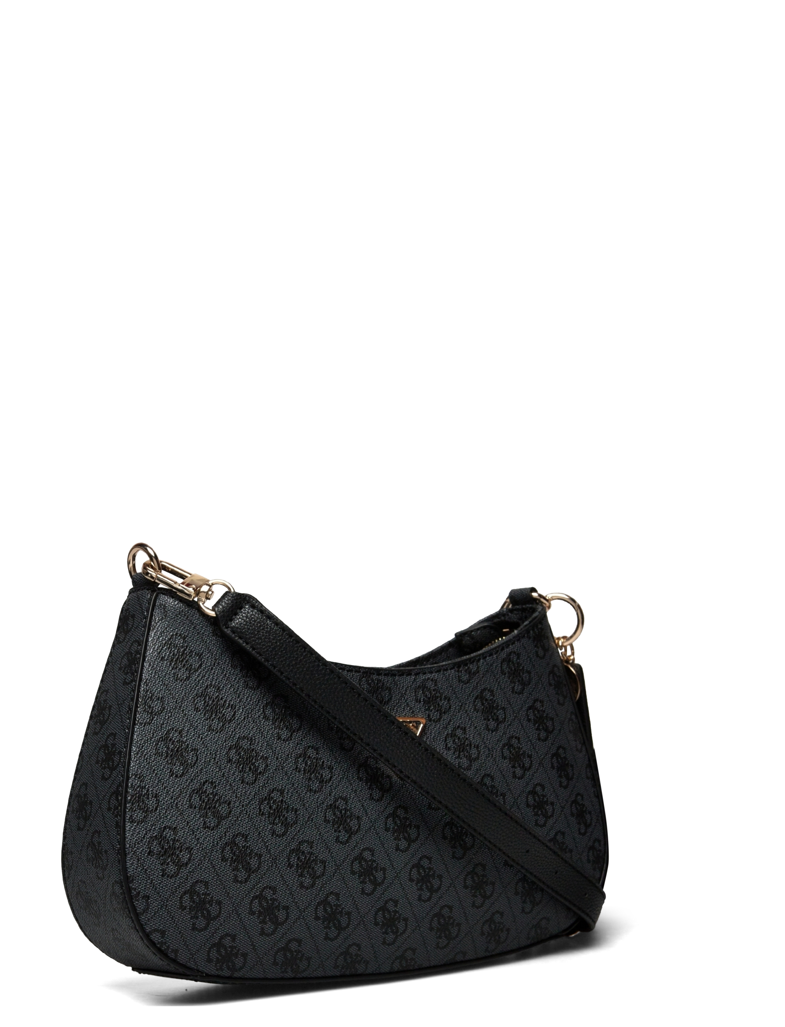 GUESS - NOELLE TOP ZIP SHOULDER BAG - coal logo - 2