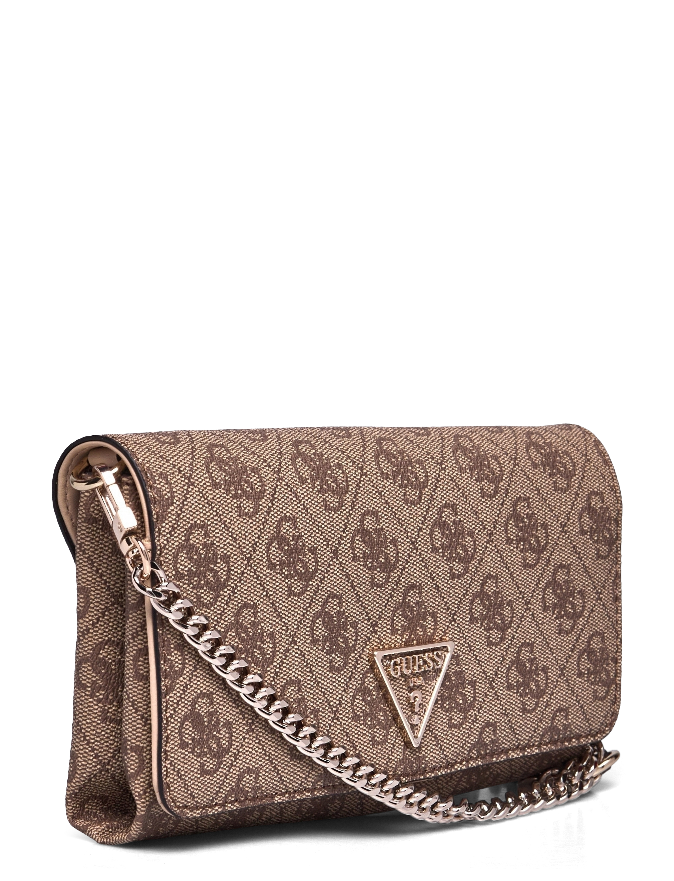 GUESS - NOELLE XBODY FLAP ORGANIZER - latte logo/brown - 2