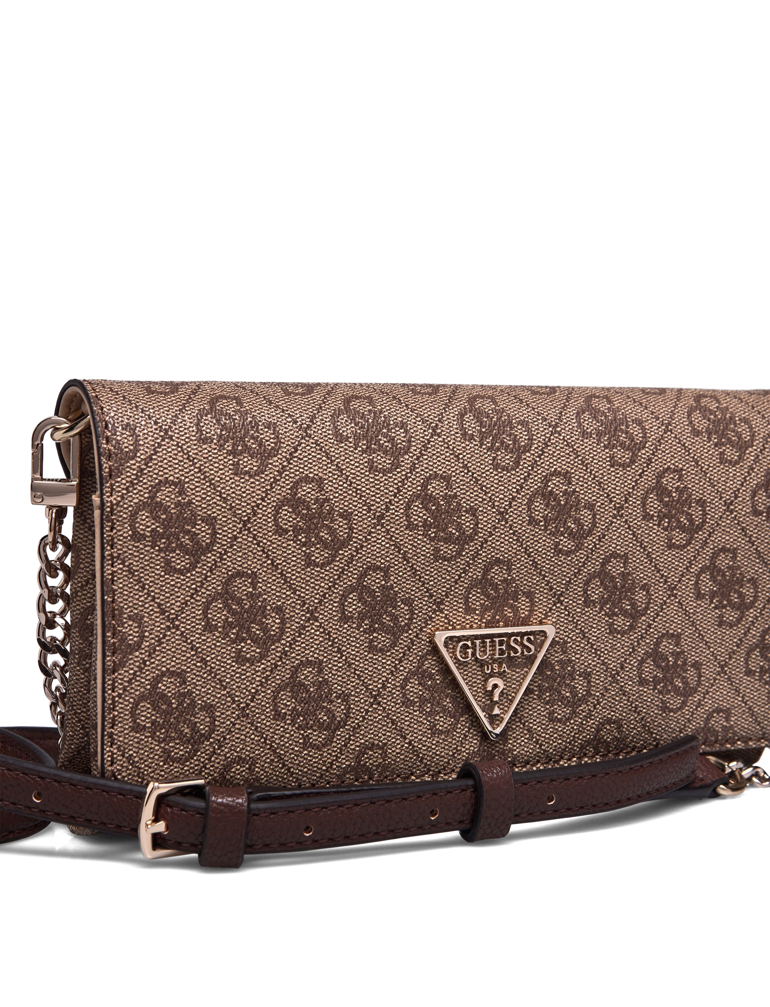 GUESS - NOELLE XBODY FLAP ORGANIZER - latte logo/brown - 3