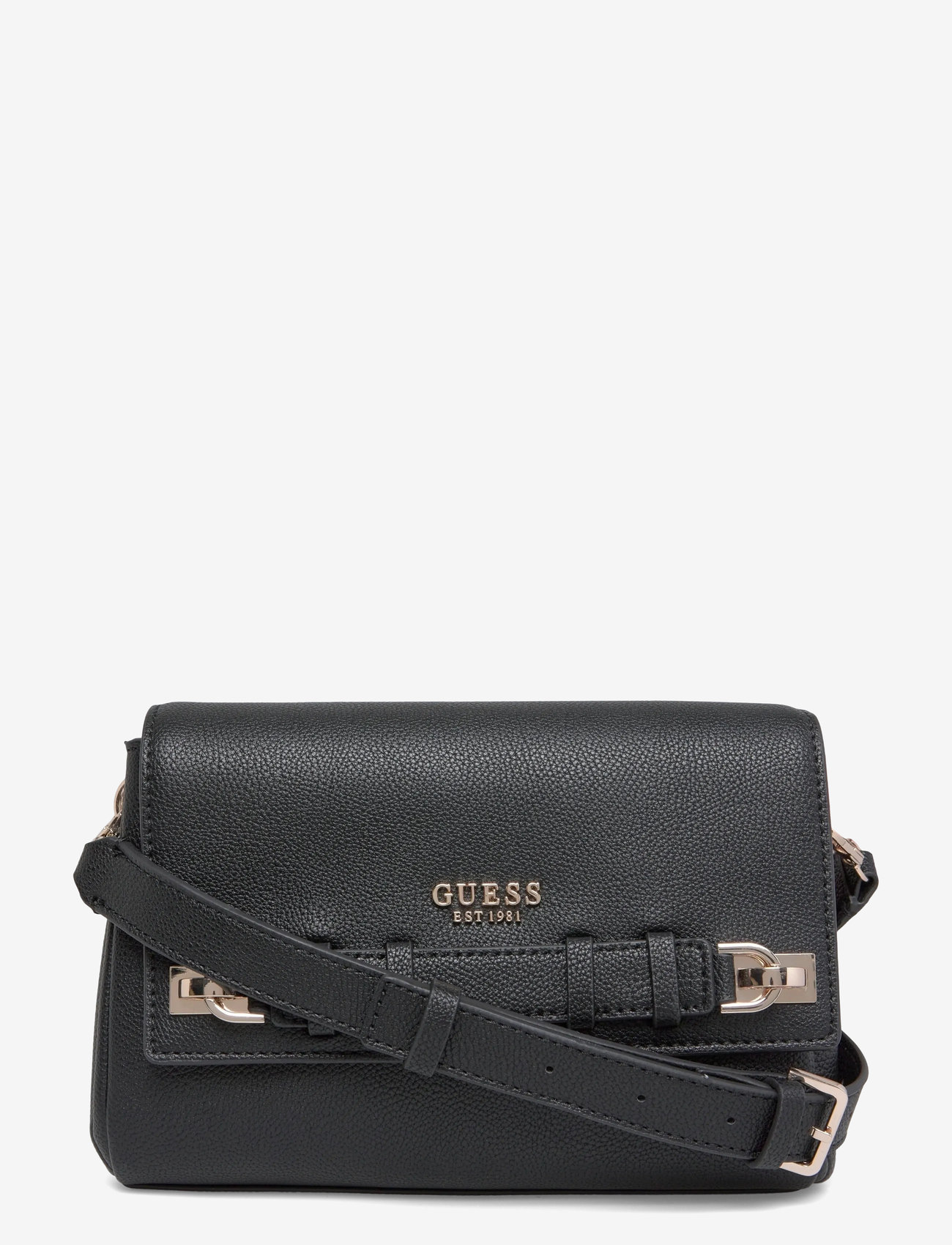 GUESS - GREGORIA FLAP CROSSBODY - crossbody kotid - black - 0