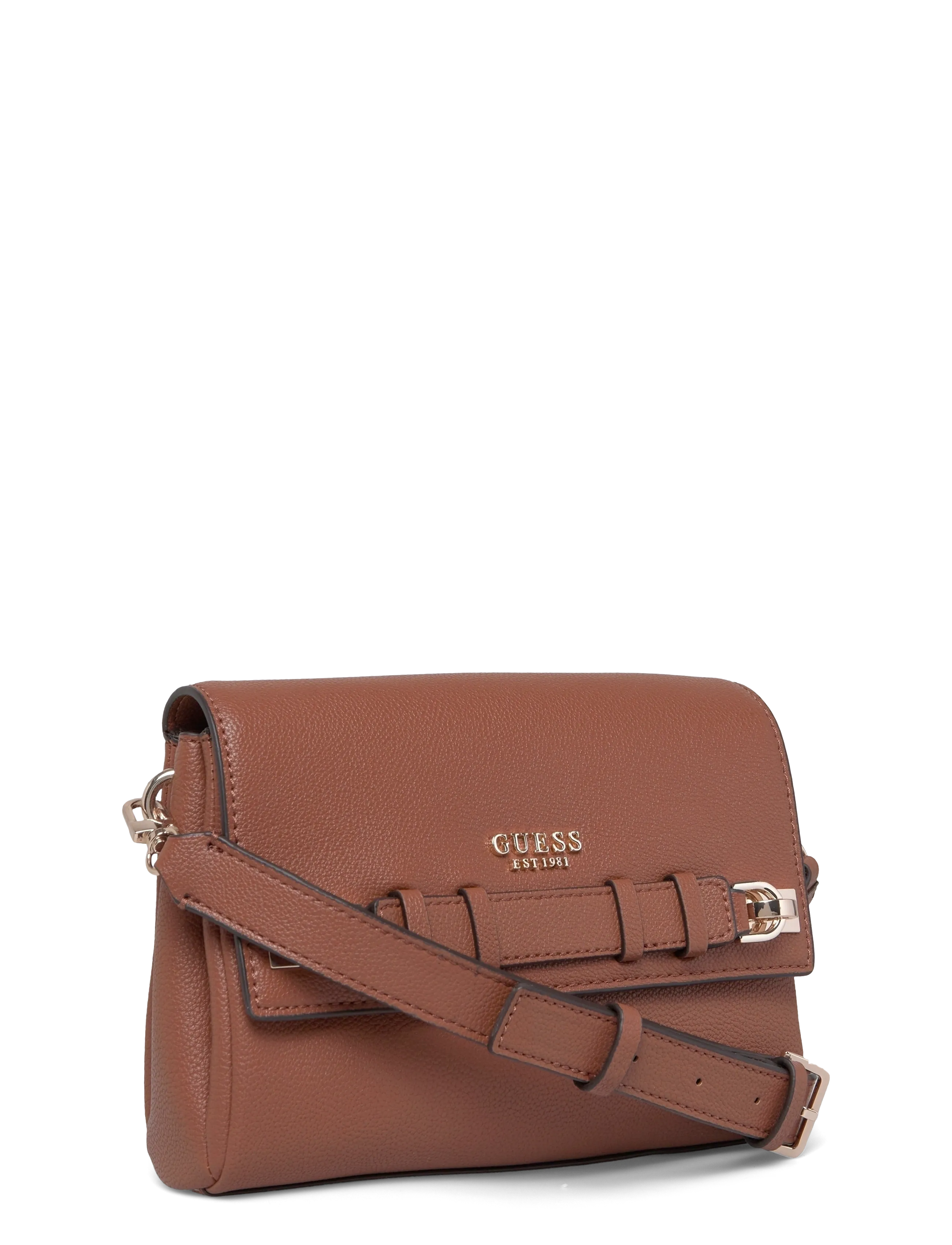GUESS - GREGORIA FLAP CROSSBODY - cognac - 2