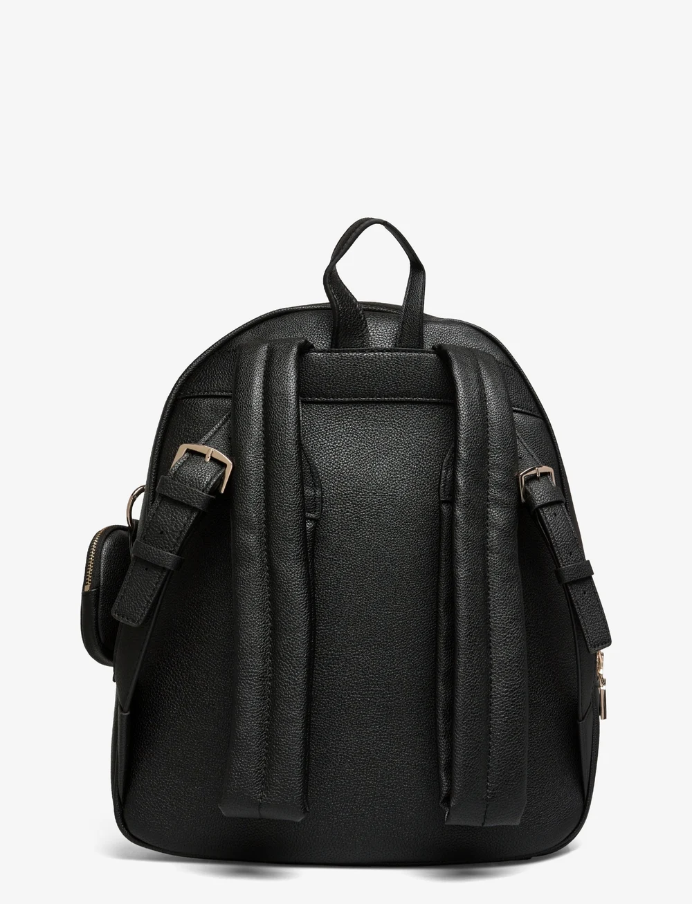 Black leather guess backpack sales