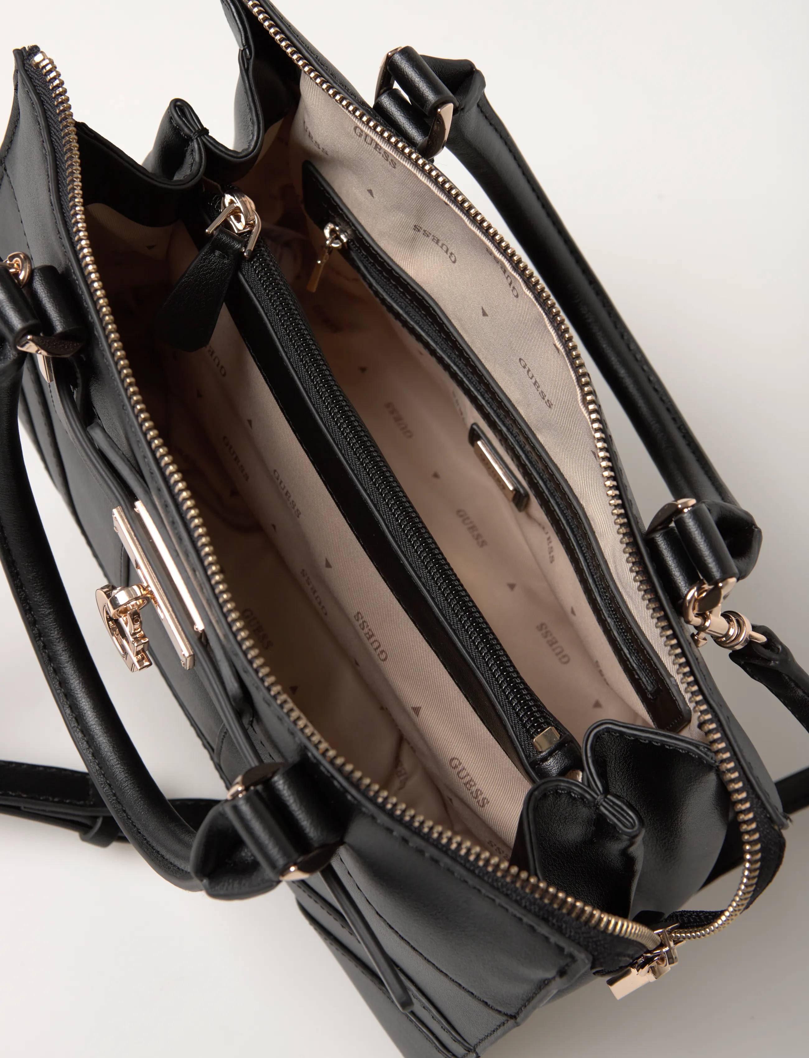 GUESS - GREYSON II SMALL SATCHEL - black - 4