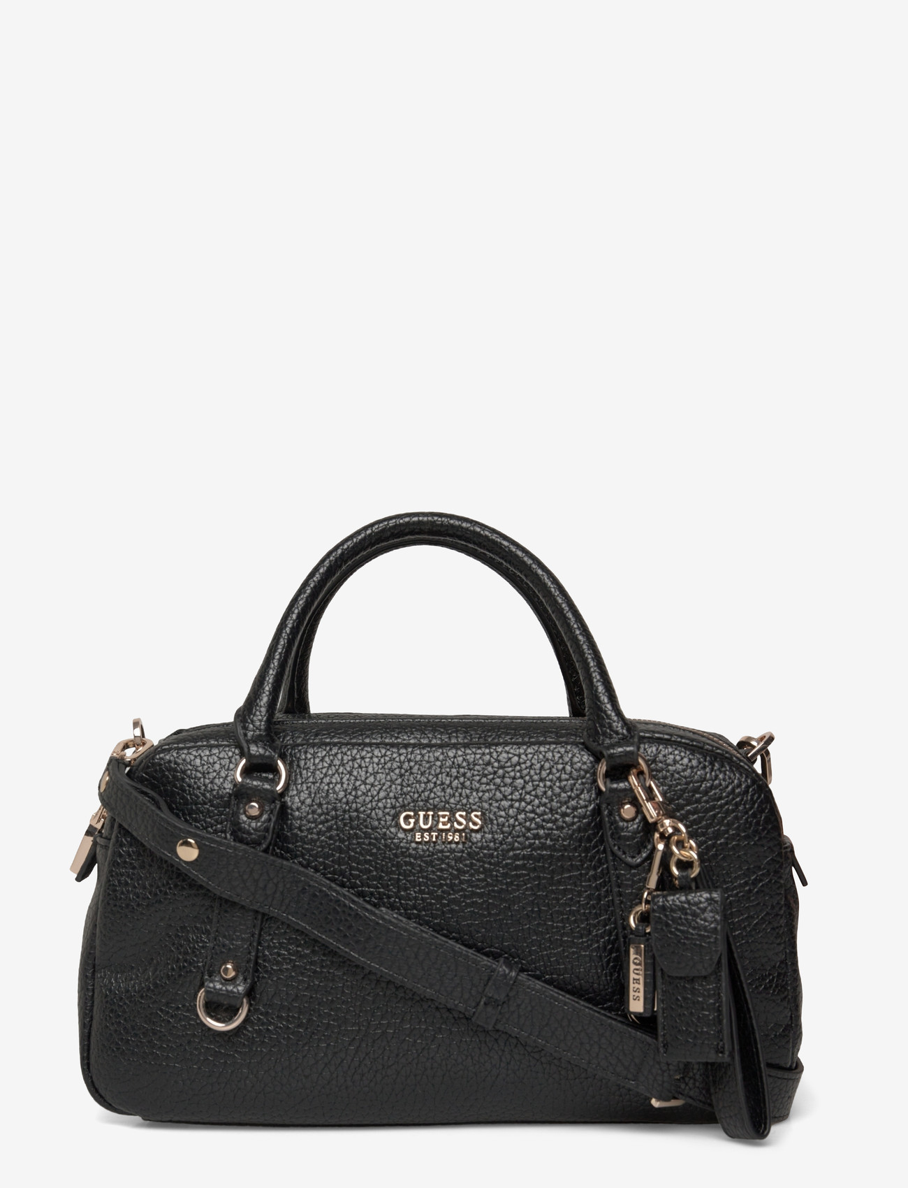 GUESS - MARSHA BOX SATCHEL - særlige begivenheder - black - 0