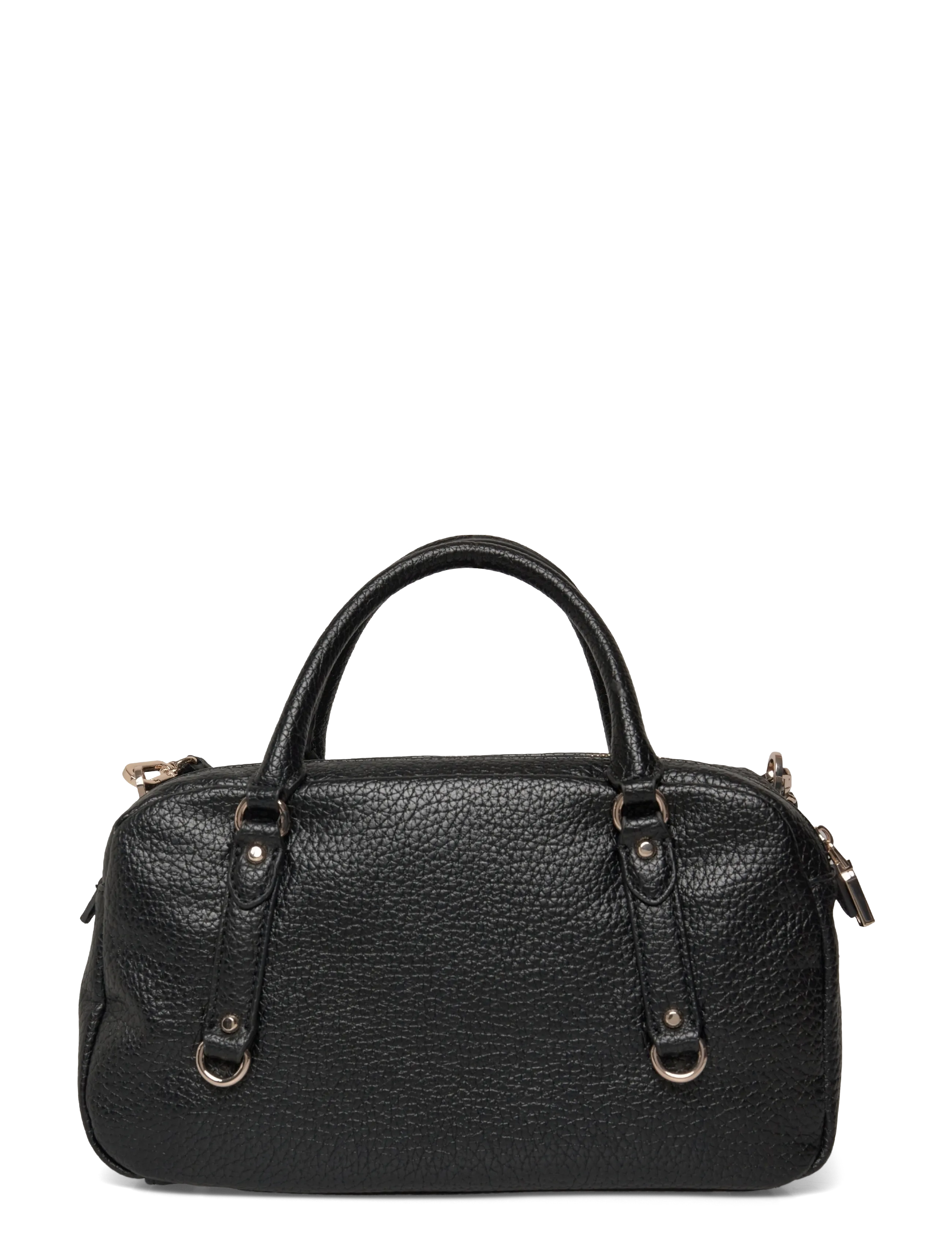 GUESS - MARSHA BOX SATCHEL - festkläder till outletpriser - black - 1
