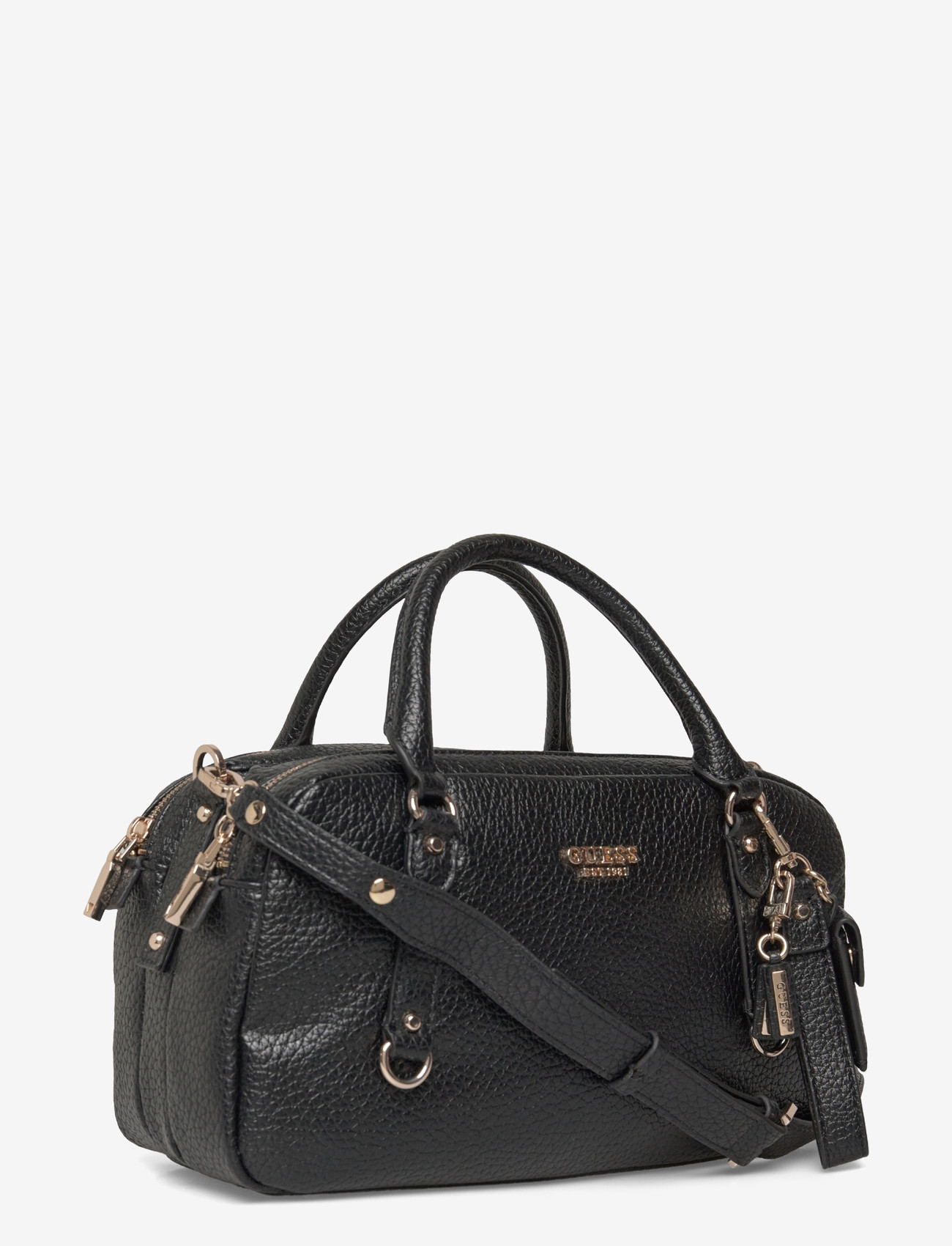 GUESS - MARSHA BOX SATCHEL - særlige begivenheder - black - 2