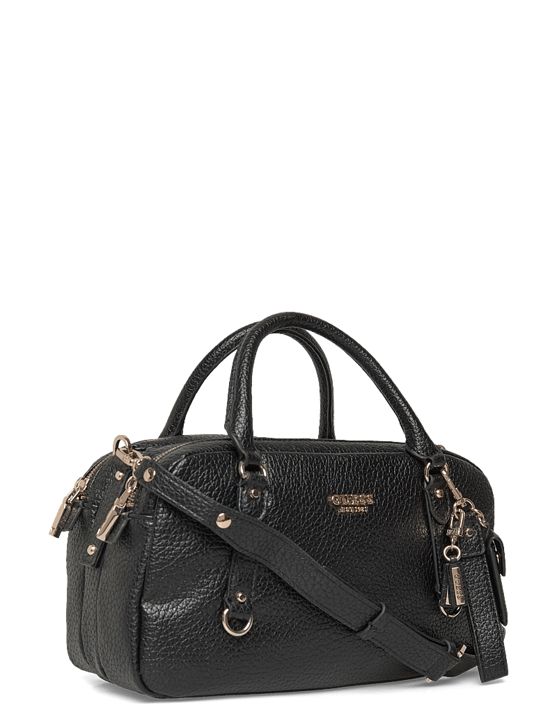 GUESS - MARSHA BOX SATCHEL - særlige begivenheder - black - 2