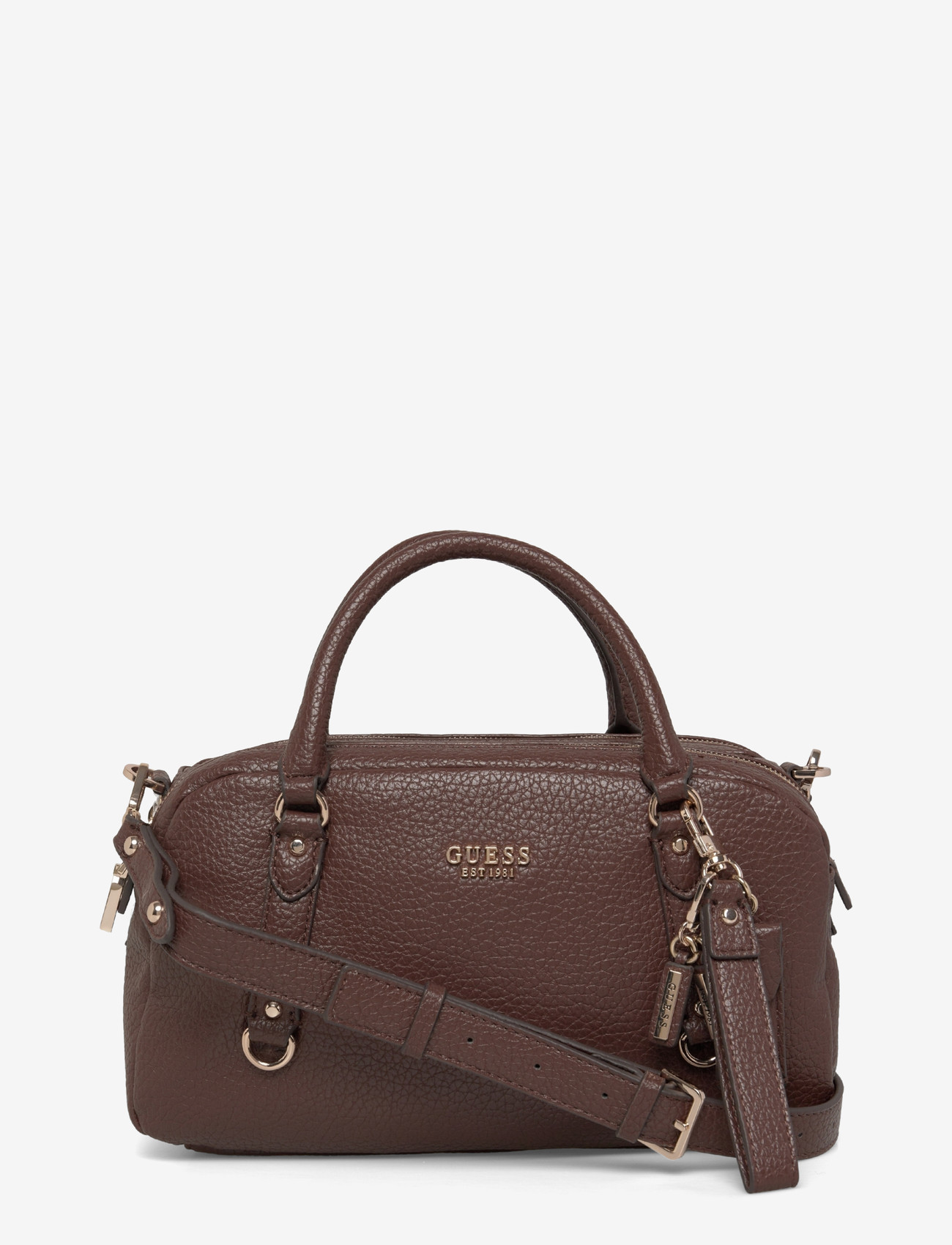GUESS - MARSHA BOX SATCHEL - igapäevane stiil - espresso - 0
