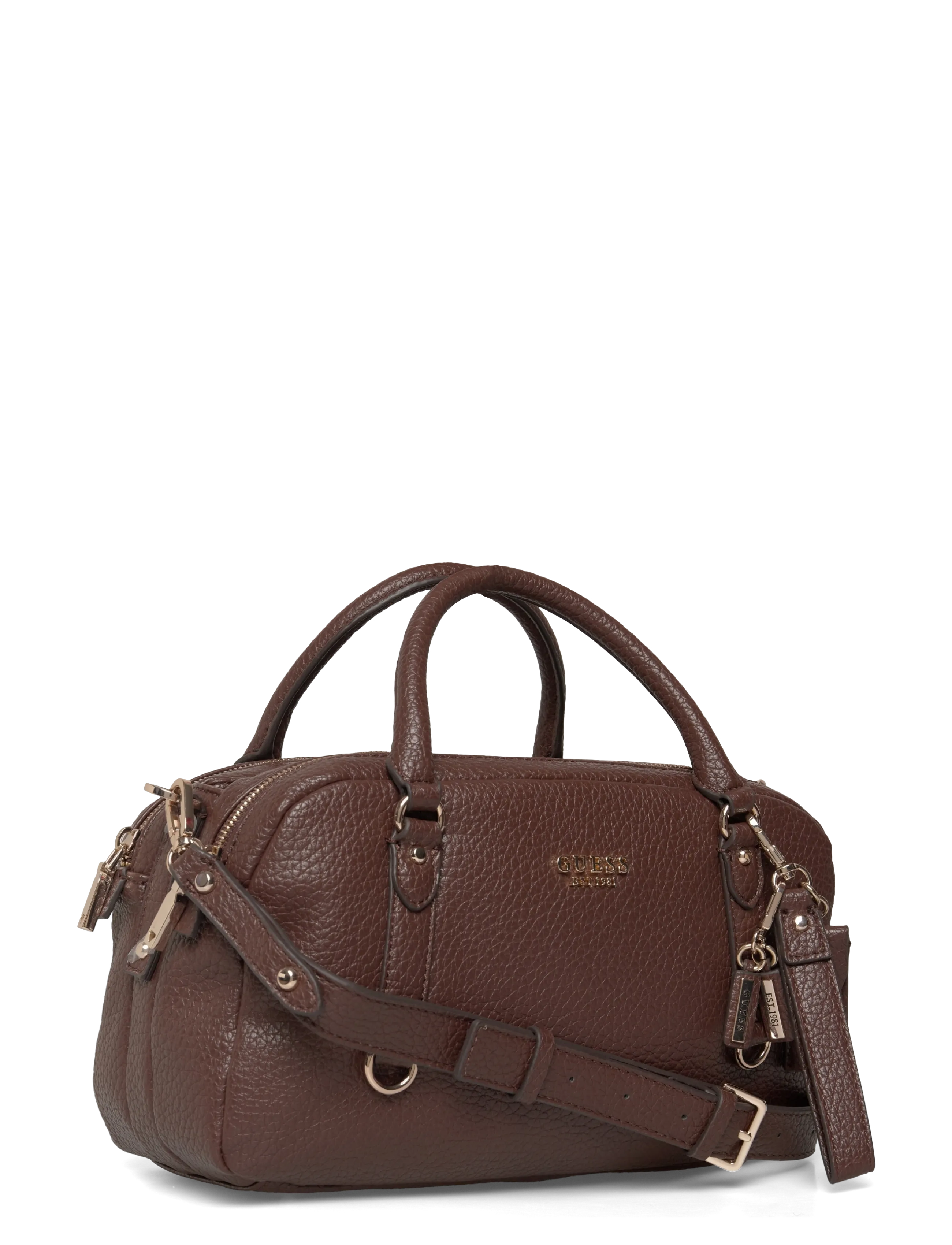 GUESS - MARSHA BOX SATCHEL - handväskor - espresso - 2