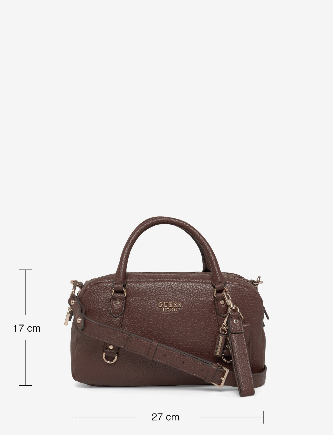 GUESS - MARSHA BOX SATCHEL - igapäevane stiil - espresso - 3