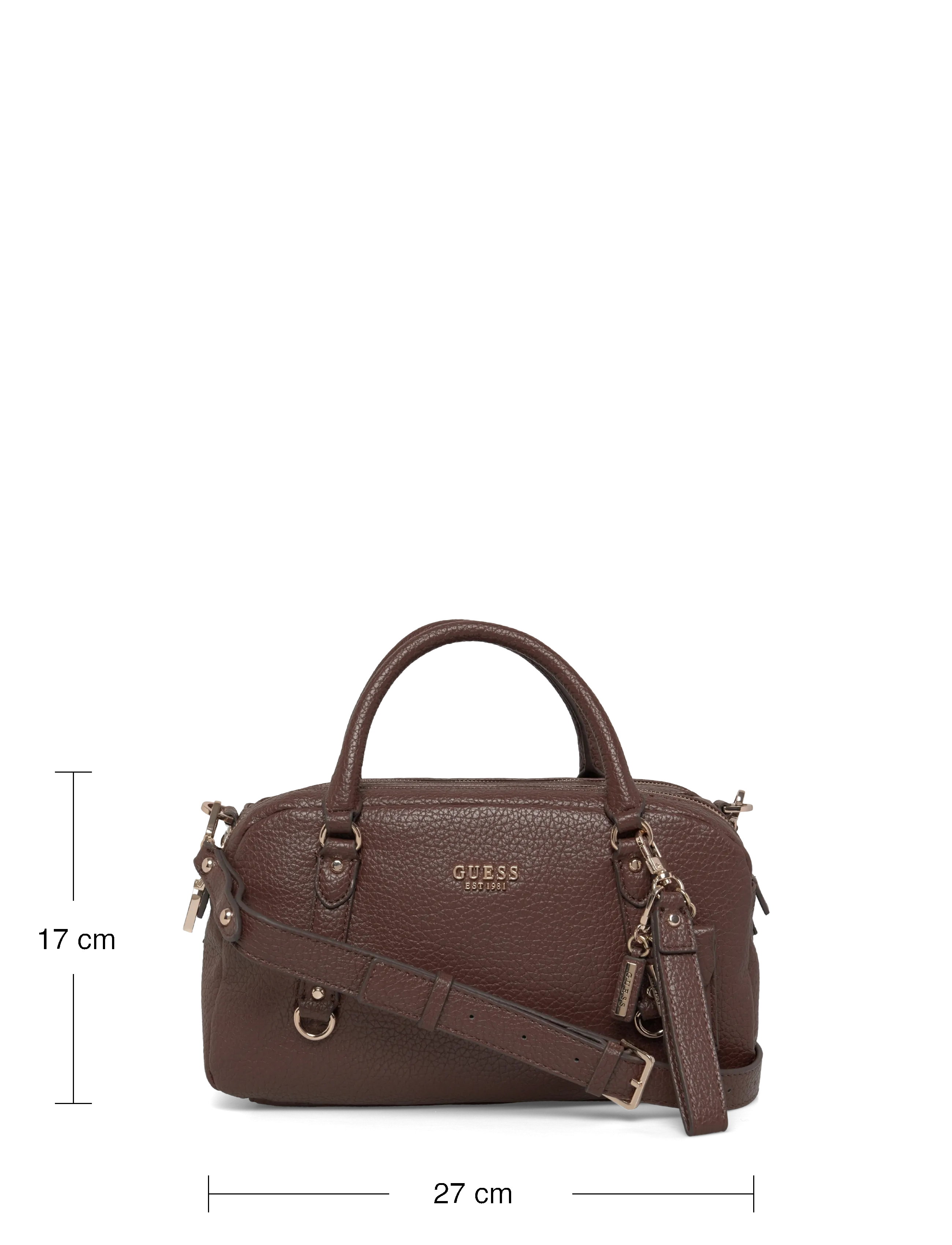 GUESS - MARSHA BOX SATCHEL - handväskor - espresso - 3