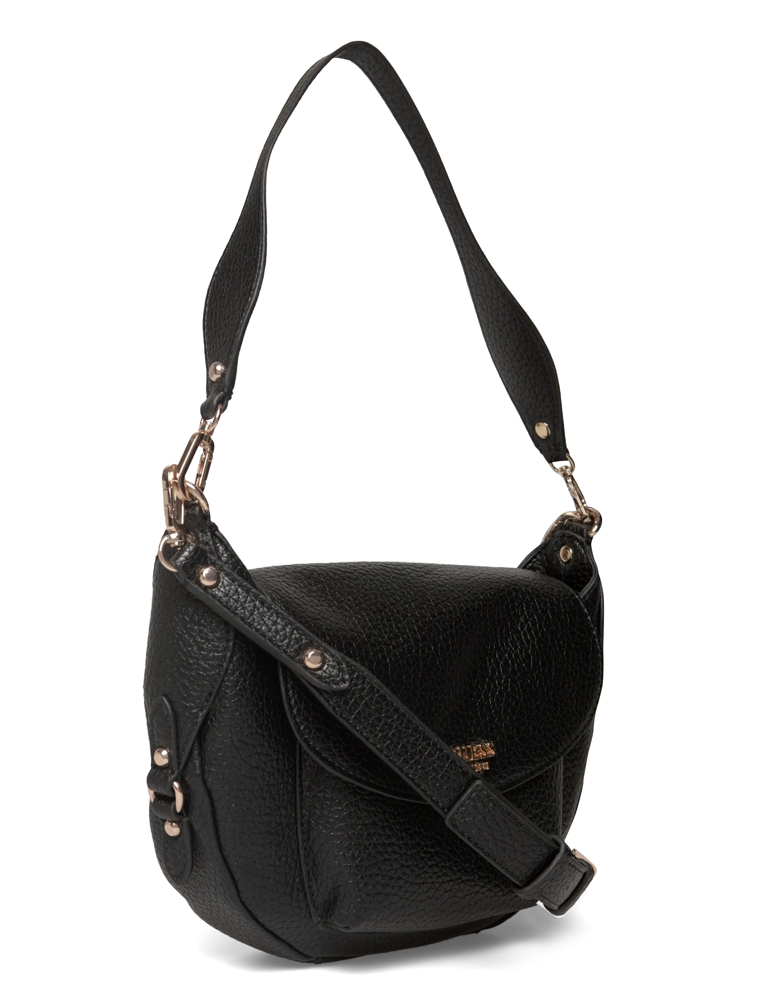 GUESS - MARSHA FLAP SHOULDER BAG - black - 2