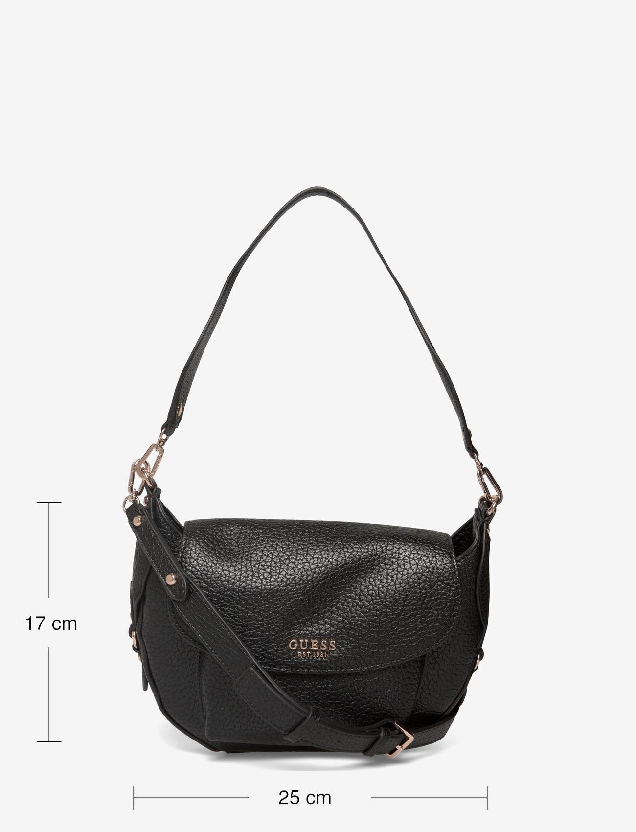 GUESS - MARSHA FLAP SHOULDER BAG - speciella tillfällen - black - 3