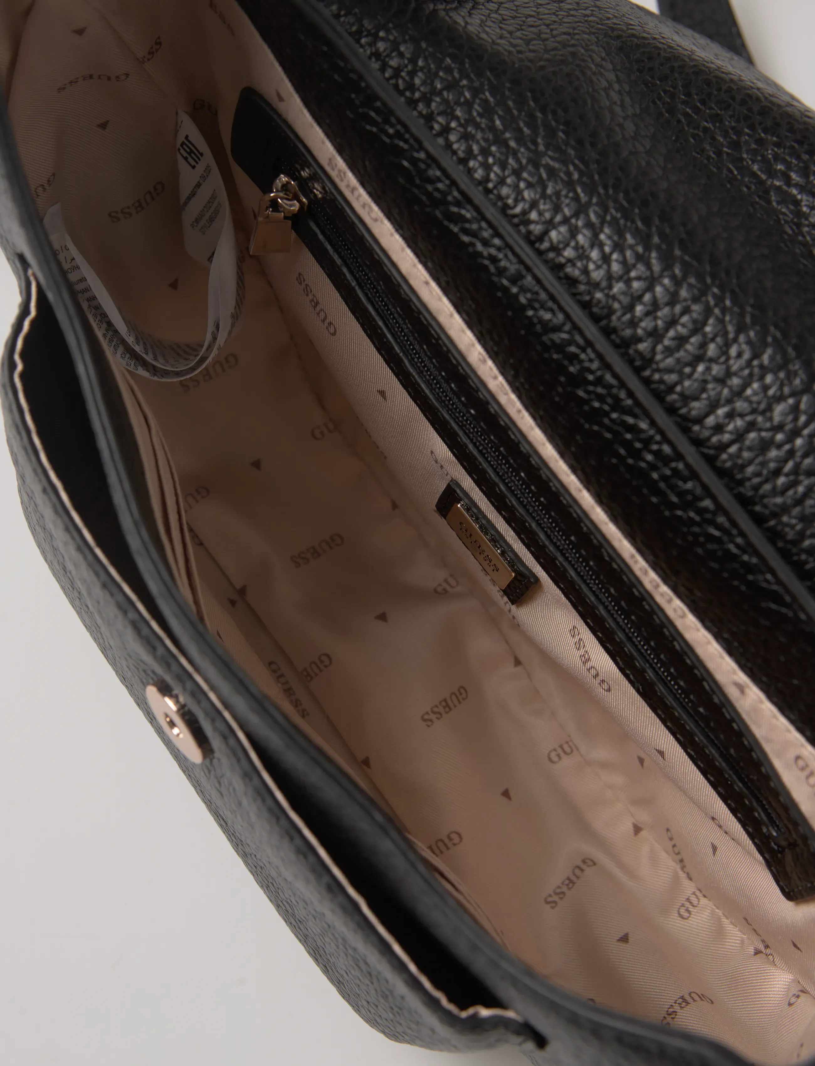 GUESS - MARSHA FLAP SHOULDER BAG - black - 5