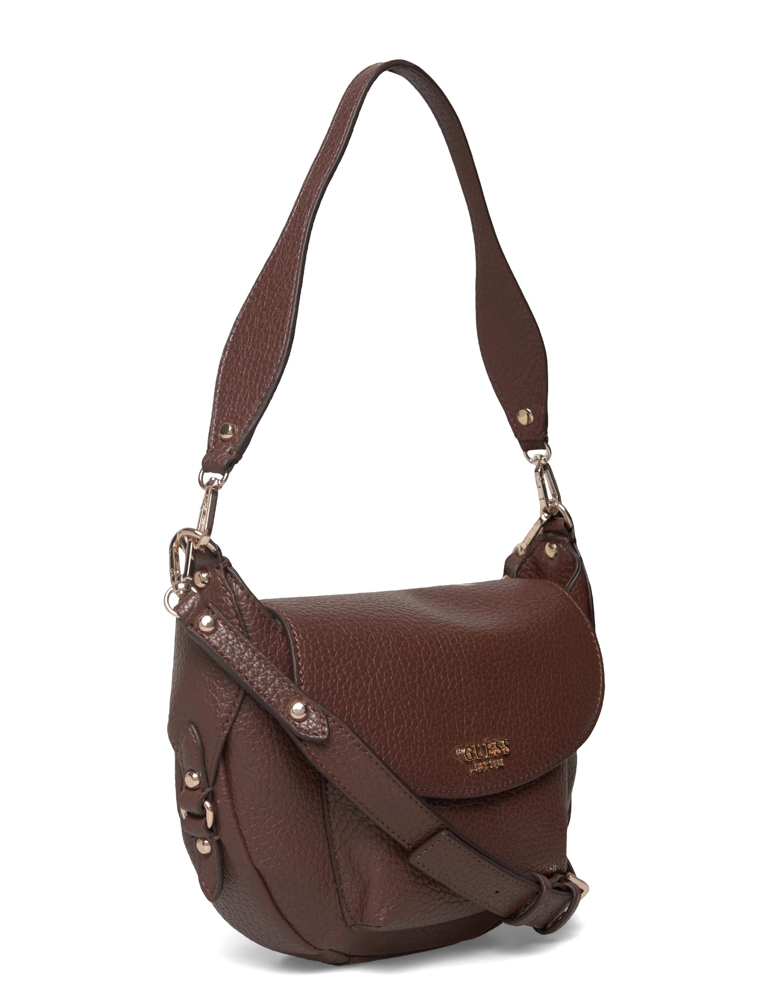 GUESS - MARSHA FLAP SHOULDER BAG - espresso - 2