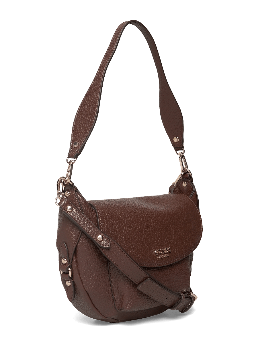 GUESS - MARSHA FLAP SHOULDER BAG - espresso - 2