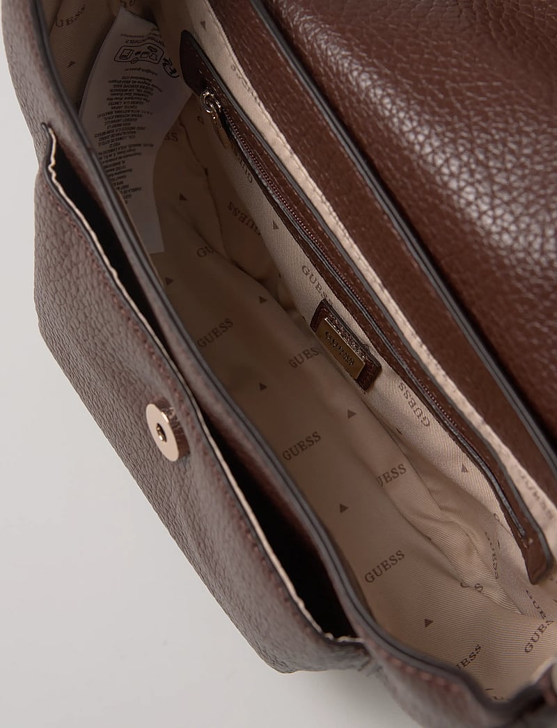 GUESS - MARSHA FLAP SHOULDER BAG - espresso - 5