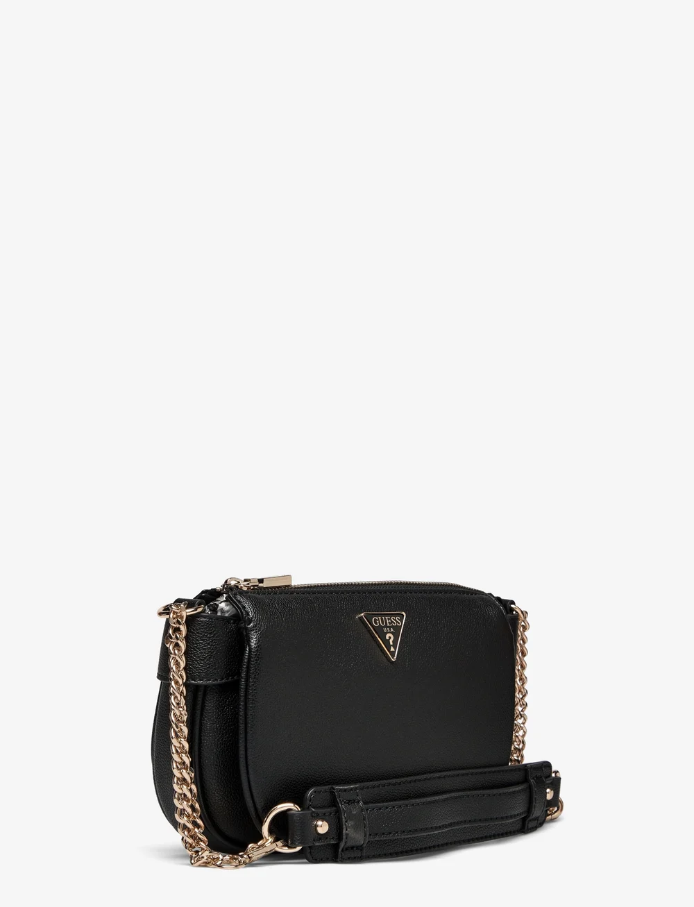 GUESS - FEDORA SHOULDER BAG - torebki crossbody - black - 2