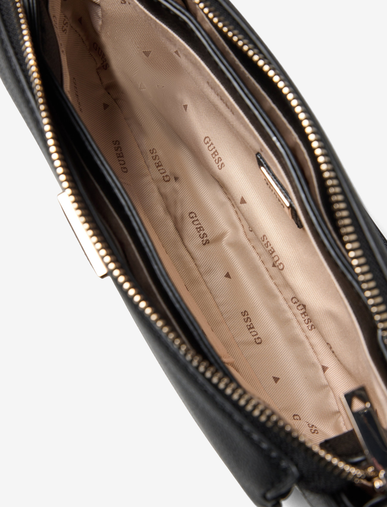 GUESS - FEDORA SHOULDER BAG - crossbody bags - black - 4