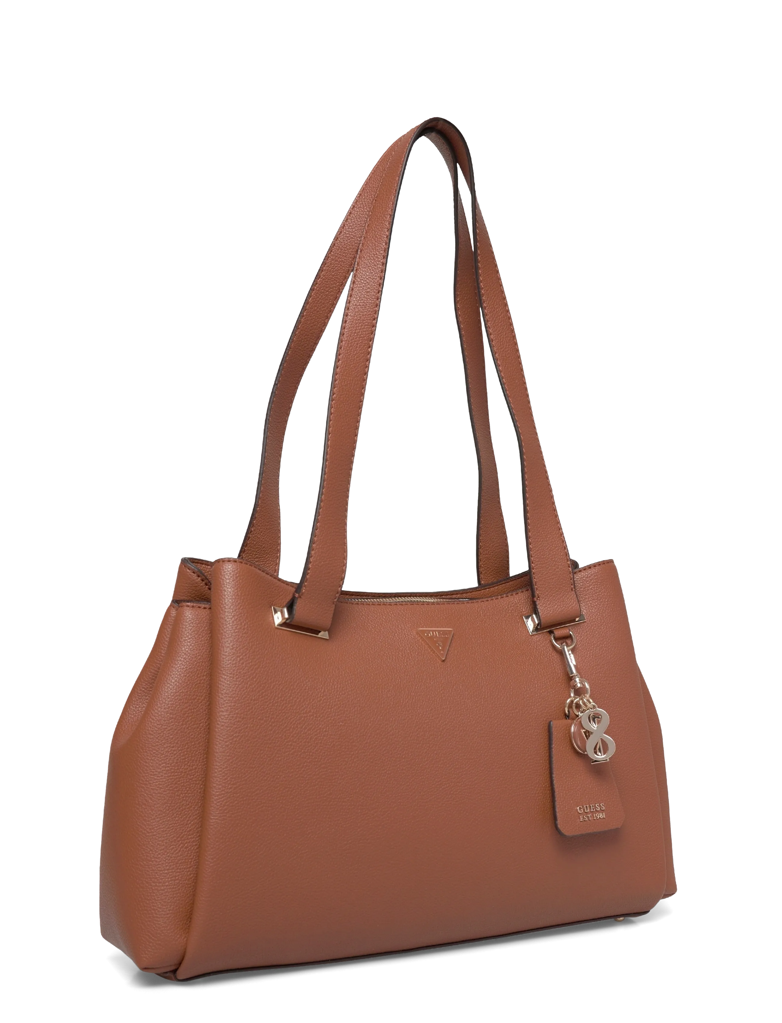 GUESS - EVIE GIRLFRIEND CARRYALL - ikdienas stils - cognac - 2