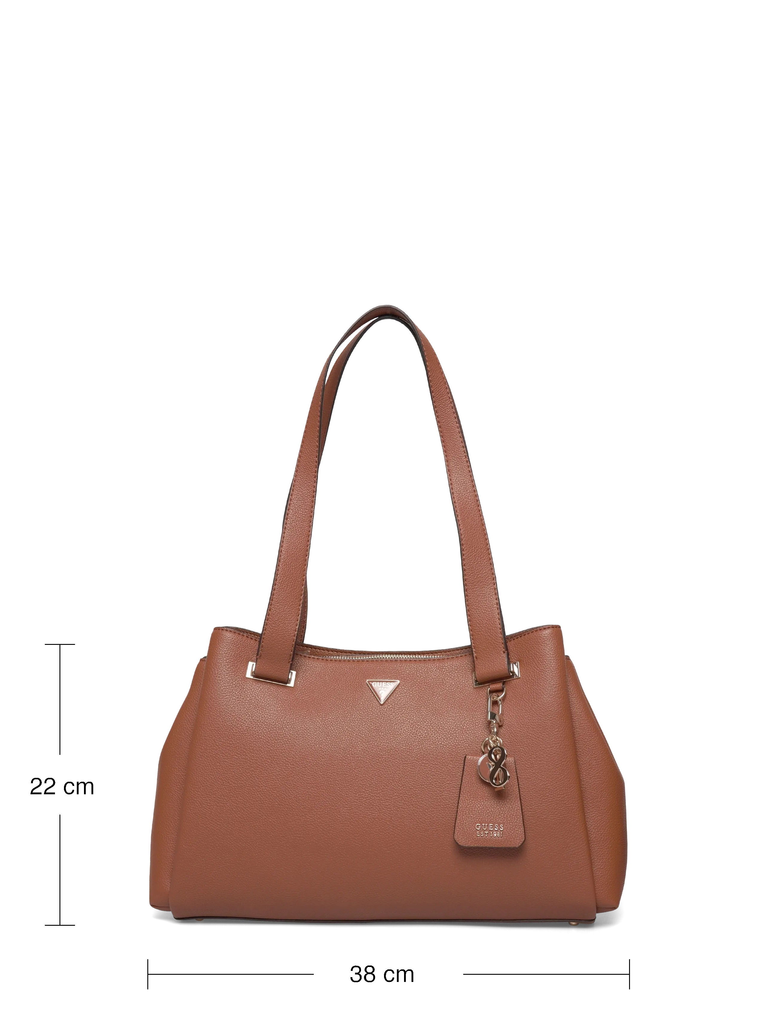 GUESS - EVIE GIRLFRIEND CARRYALL - ikdienas stils - cognac - 3