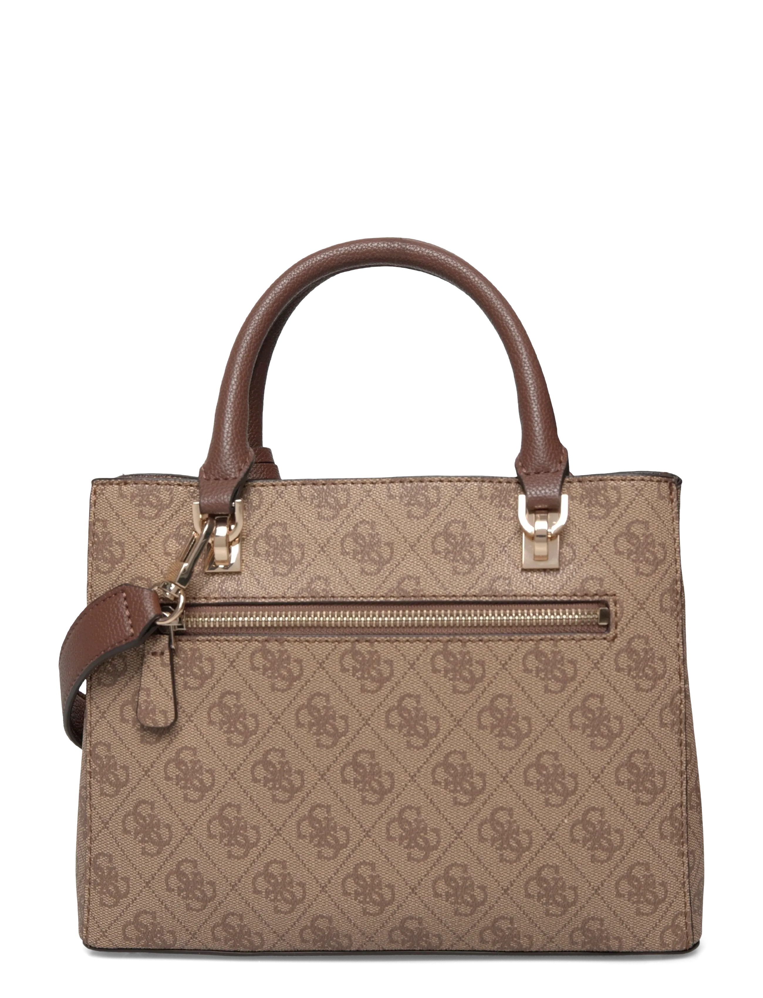 GUESS - NOELLE II SML MULTI COMP STCHL - crossbody bags - latte logo/brown - 1
