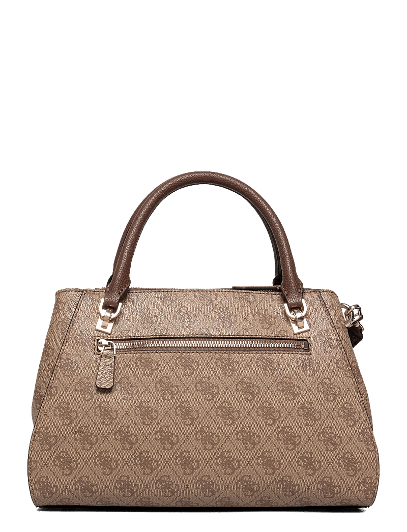 GUESS - NOELLE II LUXURY SATCHEL - modetrends - latte logo/brown - 1