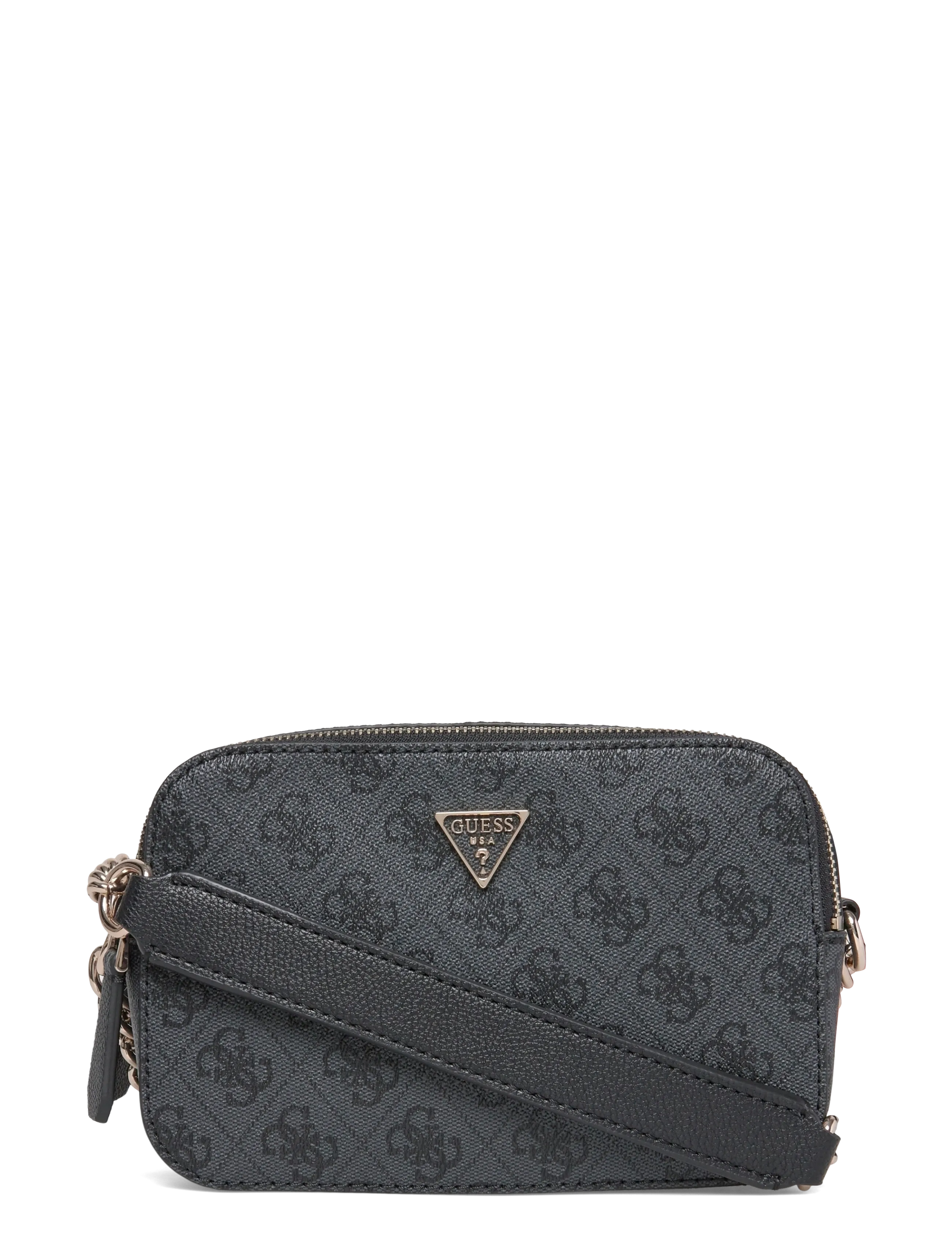 GUESS NOELLE II CROSSBODY CAMERA - Väskor - COAL LOGO / grey