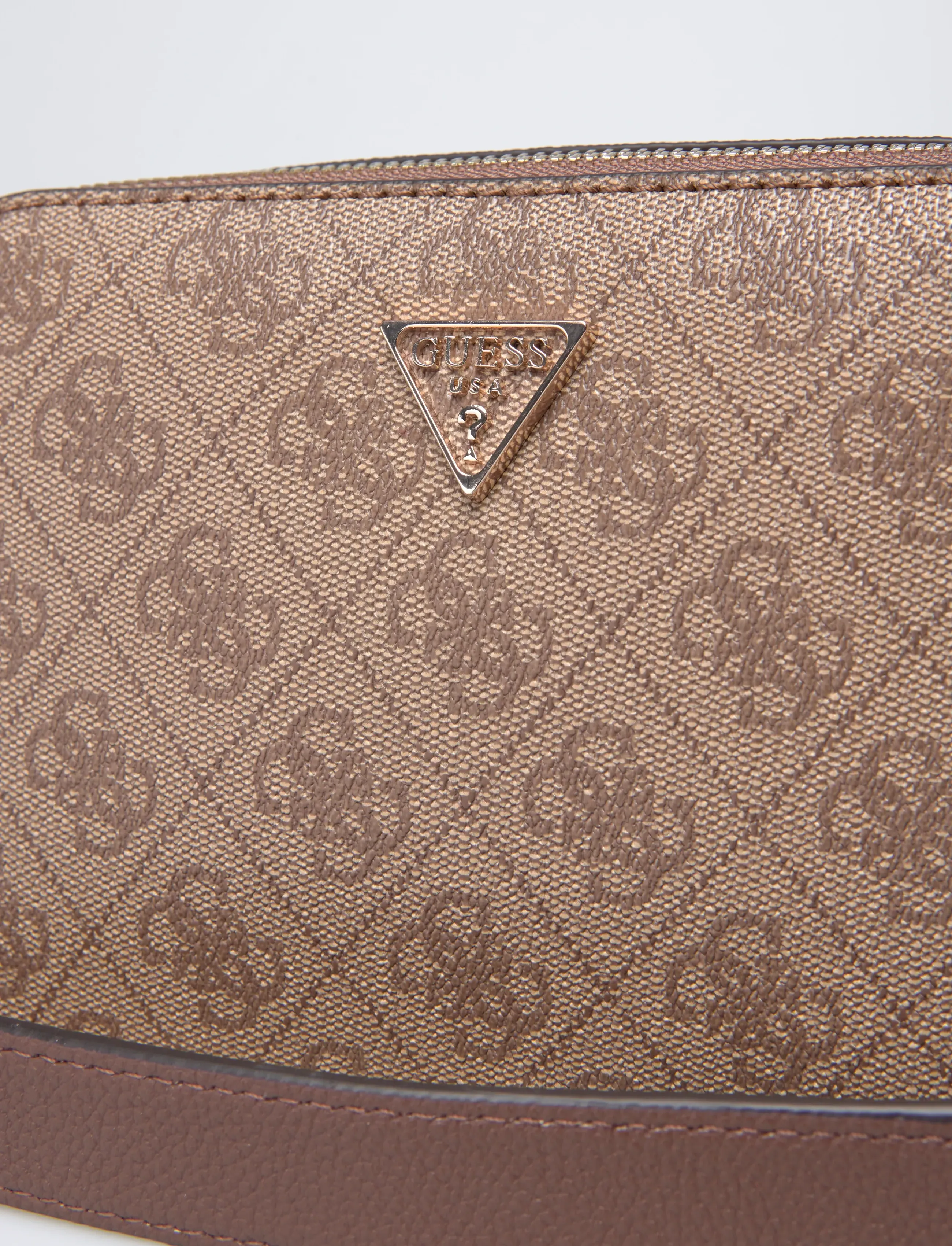 GUESS - NOELLE II CROSSBODY CAMERA - latte logo/brown - 3