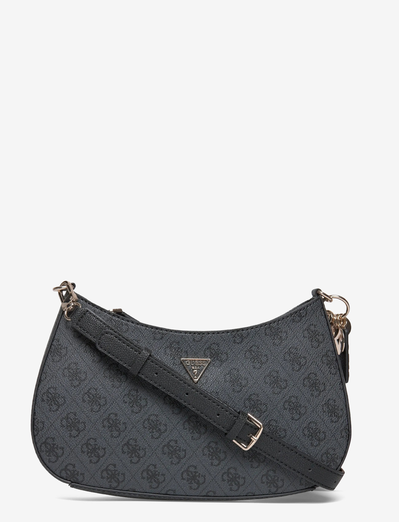 GUESS - NOELLE II TOP ZIP SHOULDER BAG - speciella tillfällen - coal logo - 0