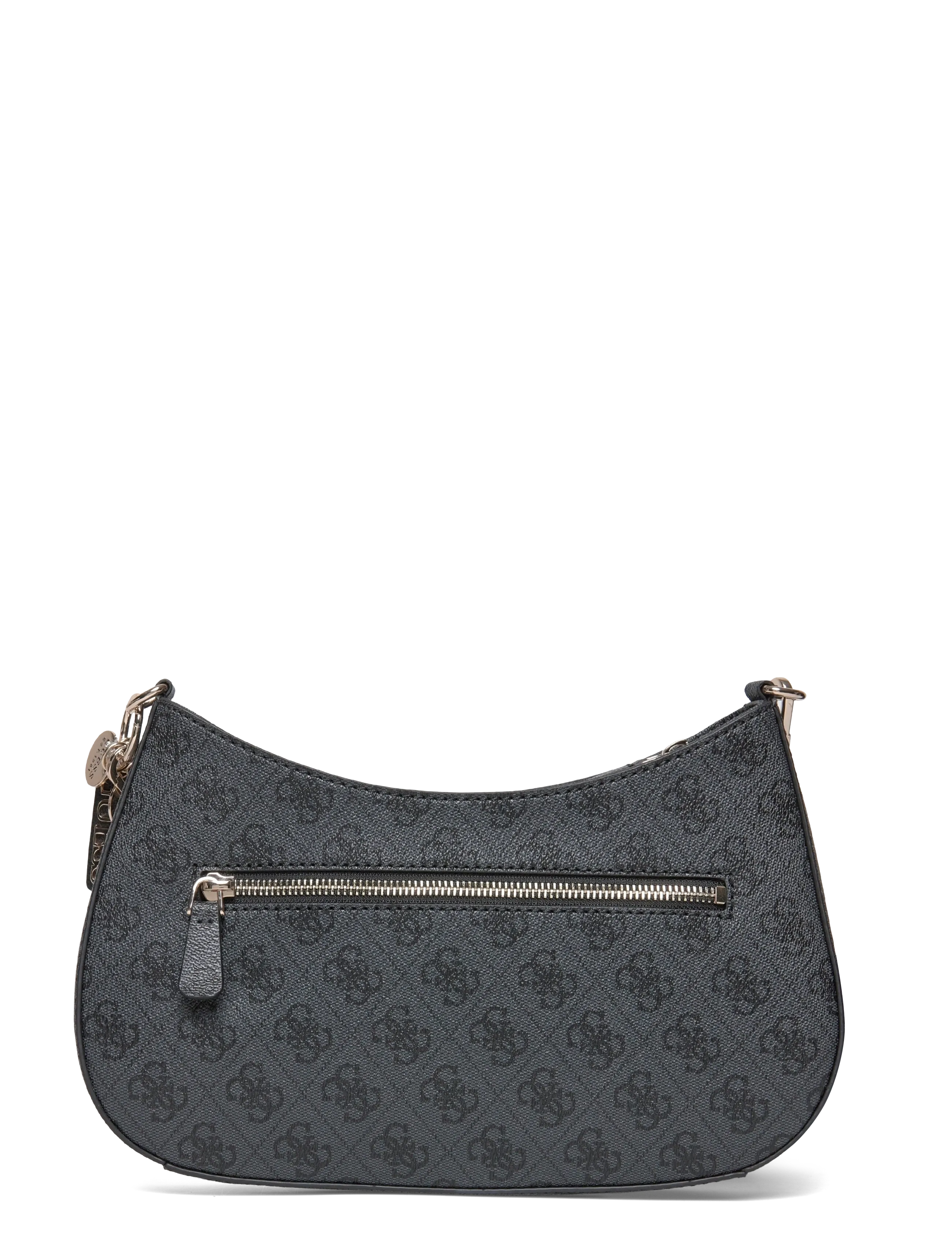 GUESS - NOELLE II TOP ZIP SHOULDER BAG - everyday style - coal logo - 1