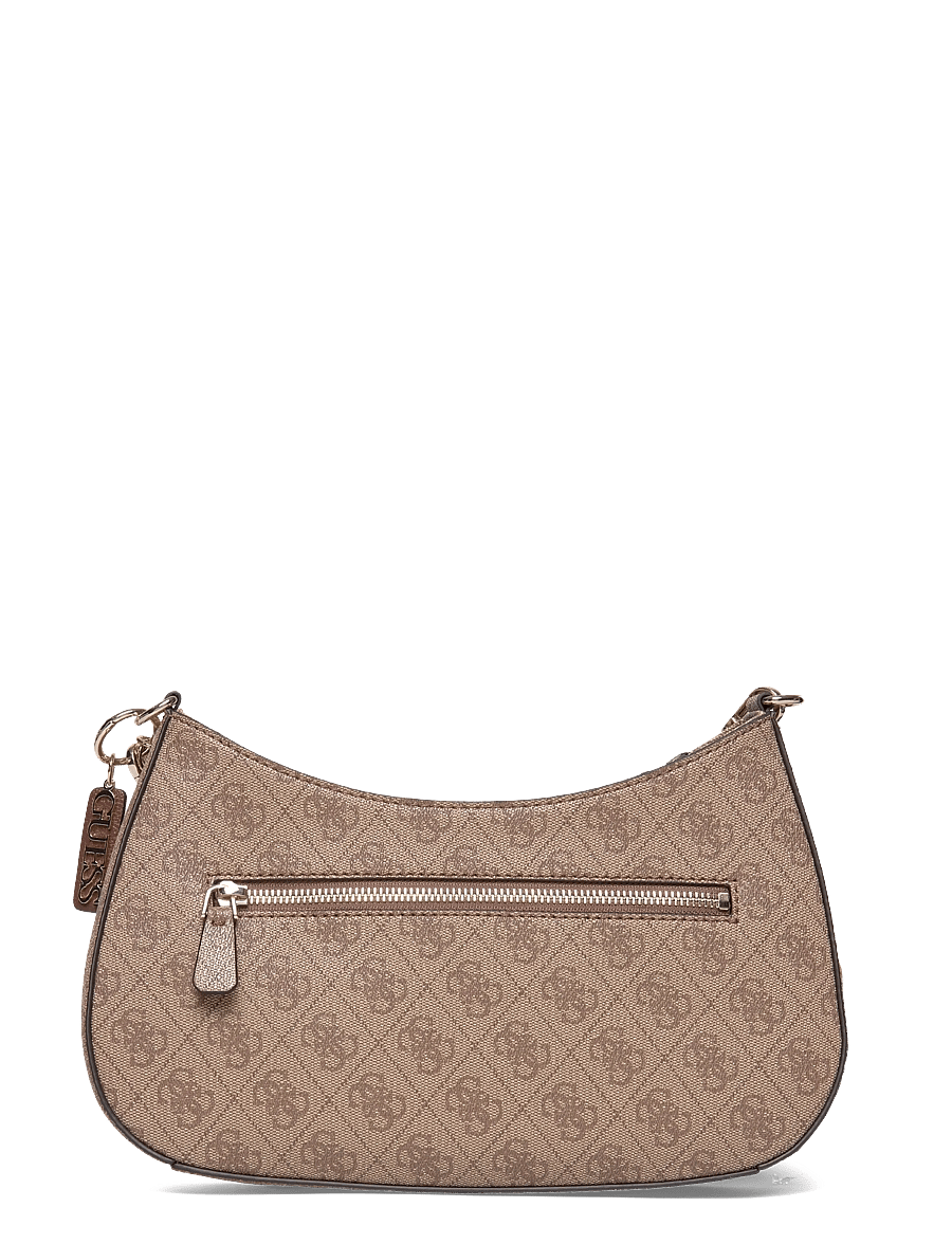 GUESS - NOELLE II TOP ZIP SHOULDER BAG - everyday style - latte logo/brown - 1