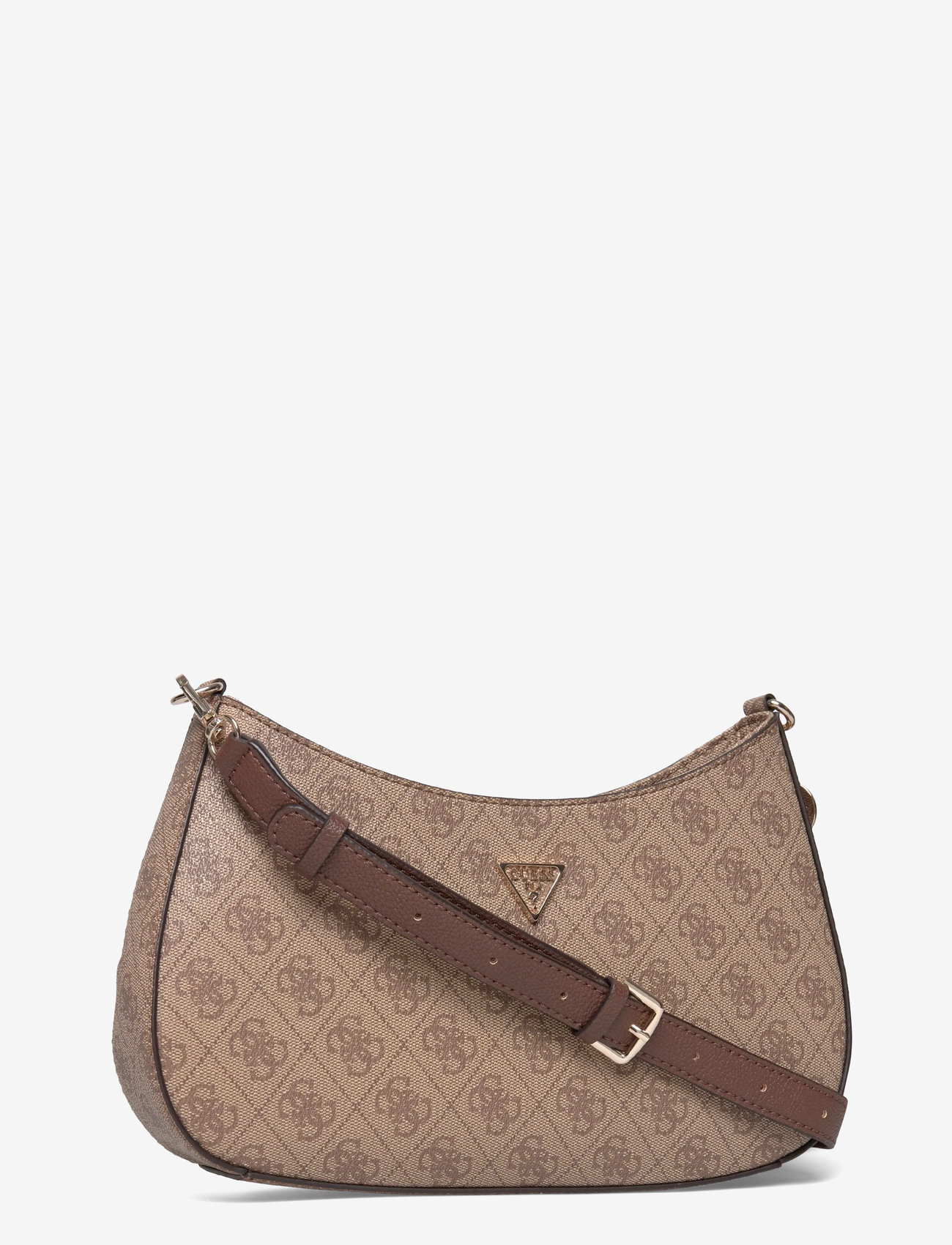 GUESS - NOELLE II TOP ZIP SHOULDER BAG - besondere anlässe - latte logo/brown - 2