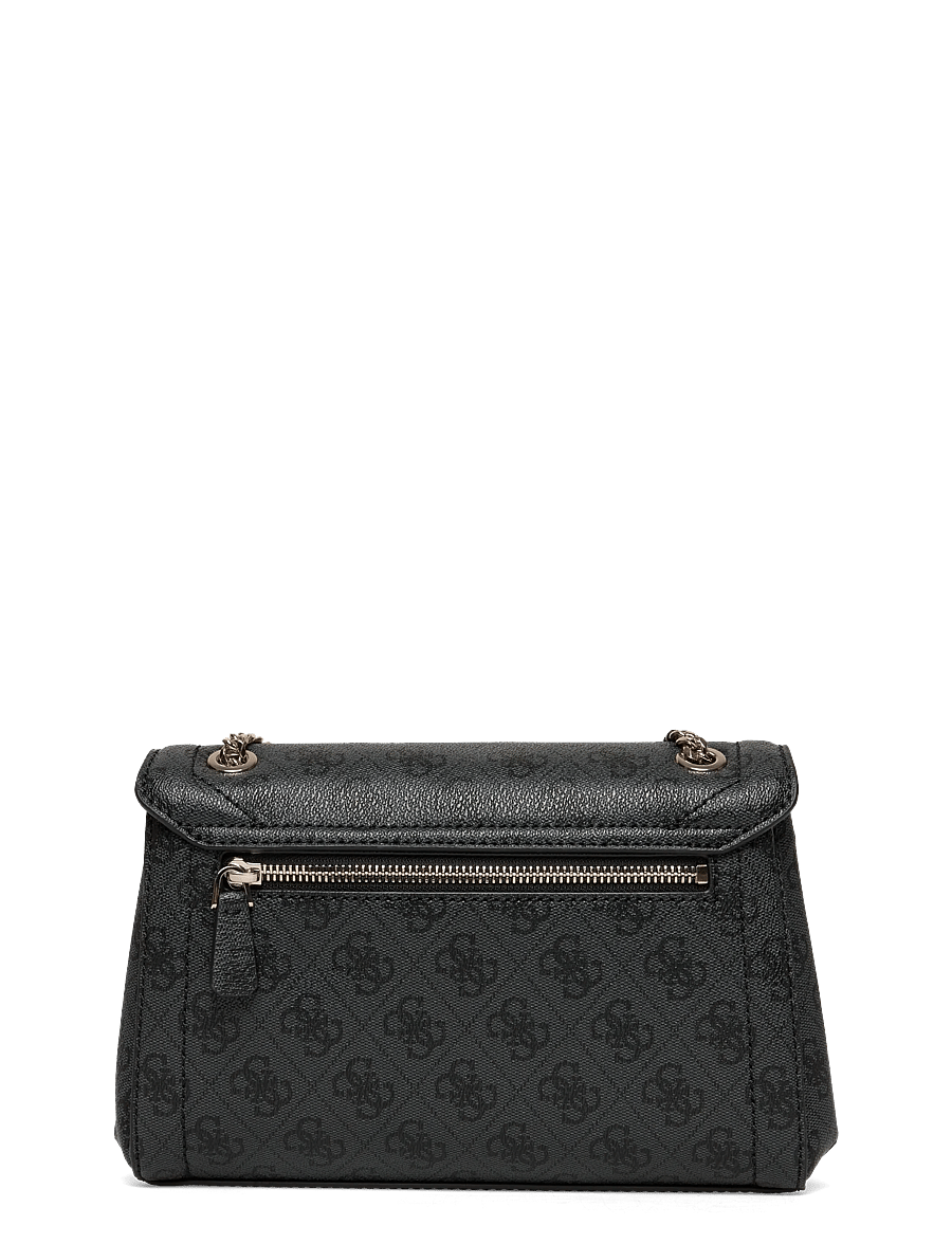 GUESS - NOELLE II CNVRTBLE XBODY FLAP - crossbody tassen - coal logo - 1