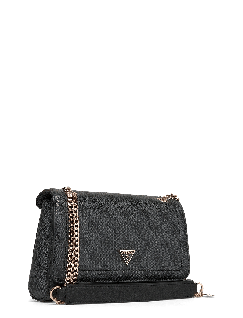 GUESS - NOELLE II CNVRTBLE XBODY FLAP - crossbody bags - coal logo - 2
