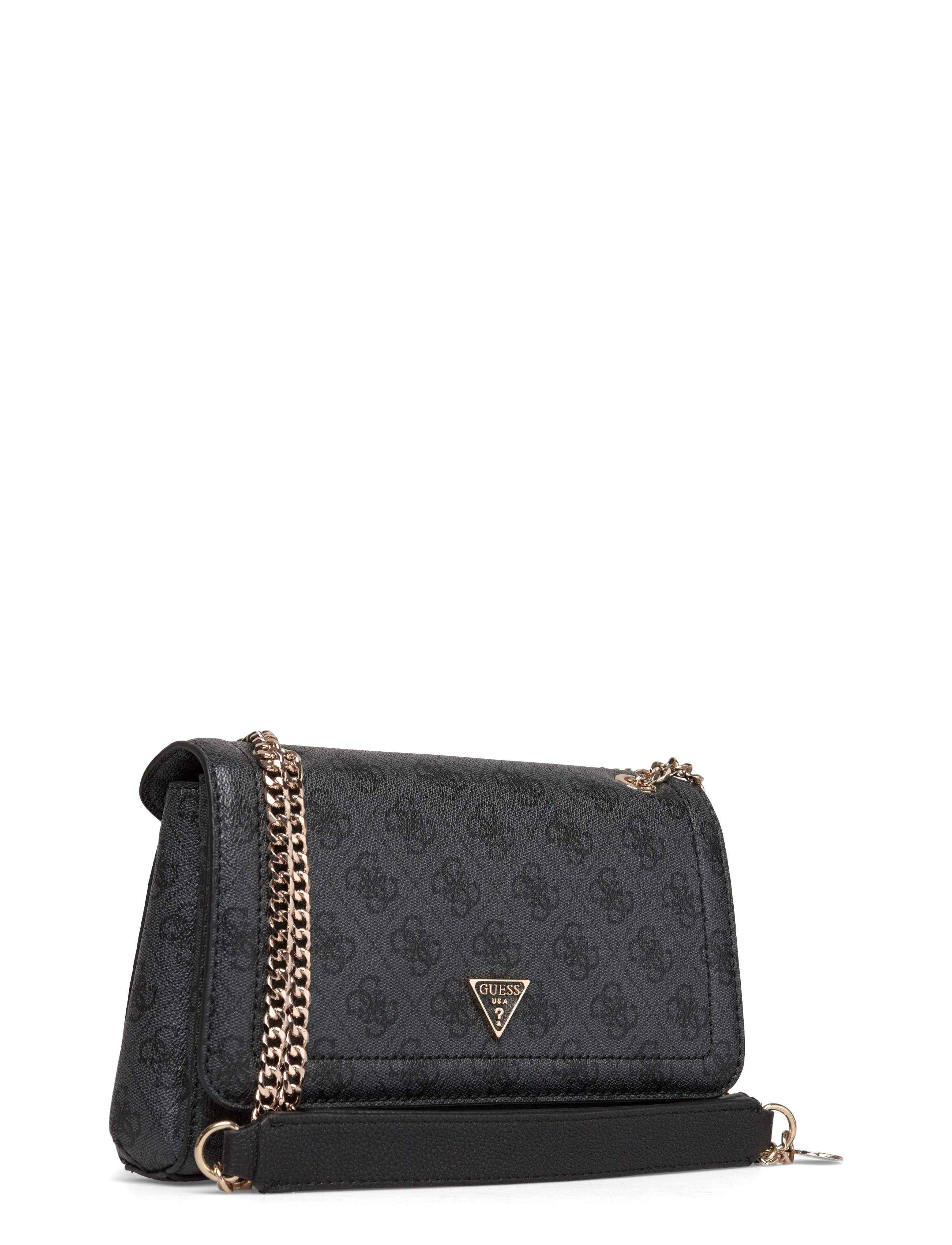 GUESS - NOELLE II CNVRTBLE XBODY FLAP - crossbody tassen - coal logo - 2