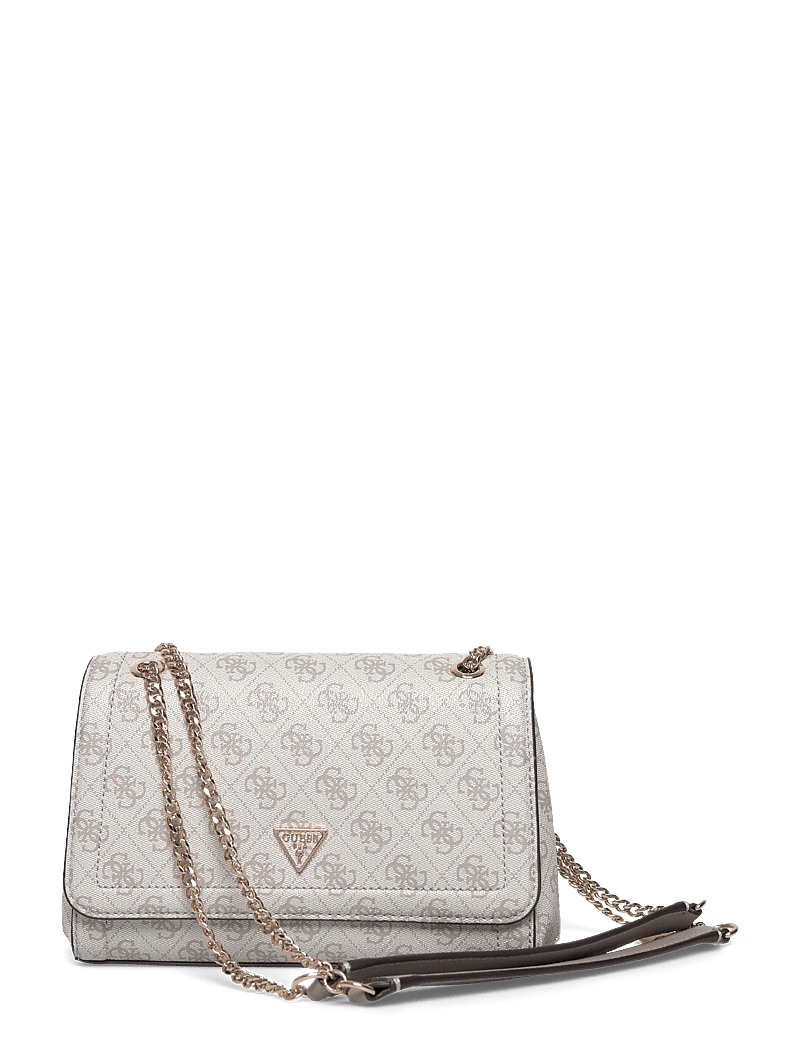GUESS - NOELLE II CNVRTBLE XBODY FLAP - crossbody bags - dark taupe logo - 0