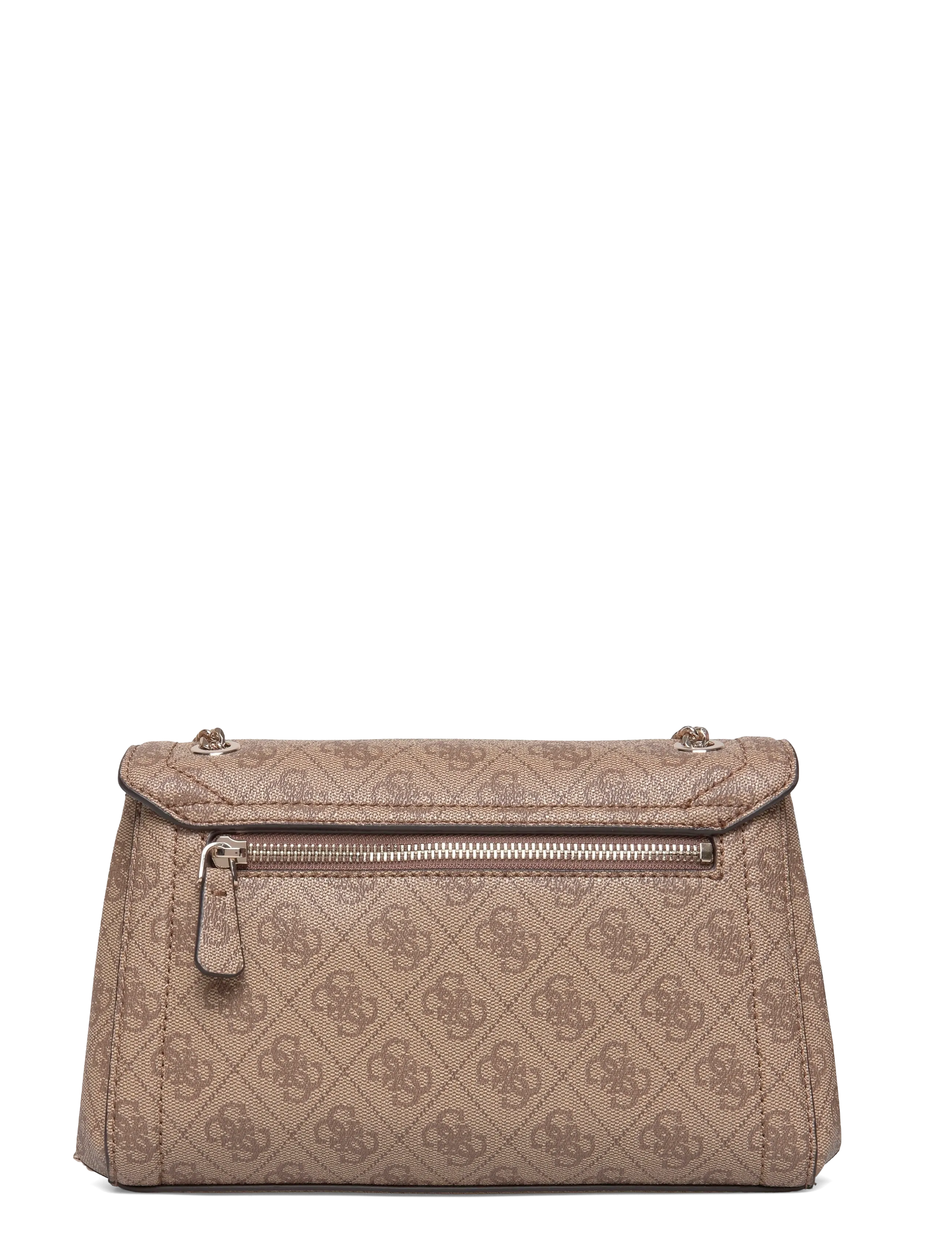 GUESS - NOELLE II CNVRTBLE XBODY FLAP - crossbody bags - latte logo/brown - 1