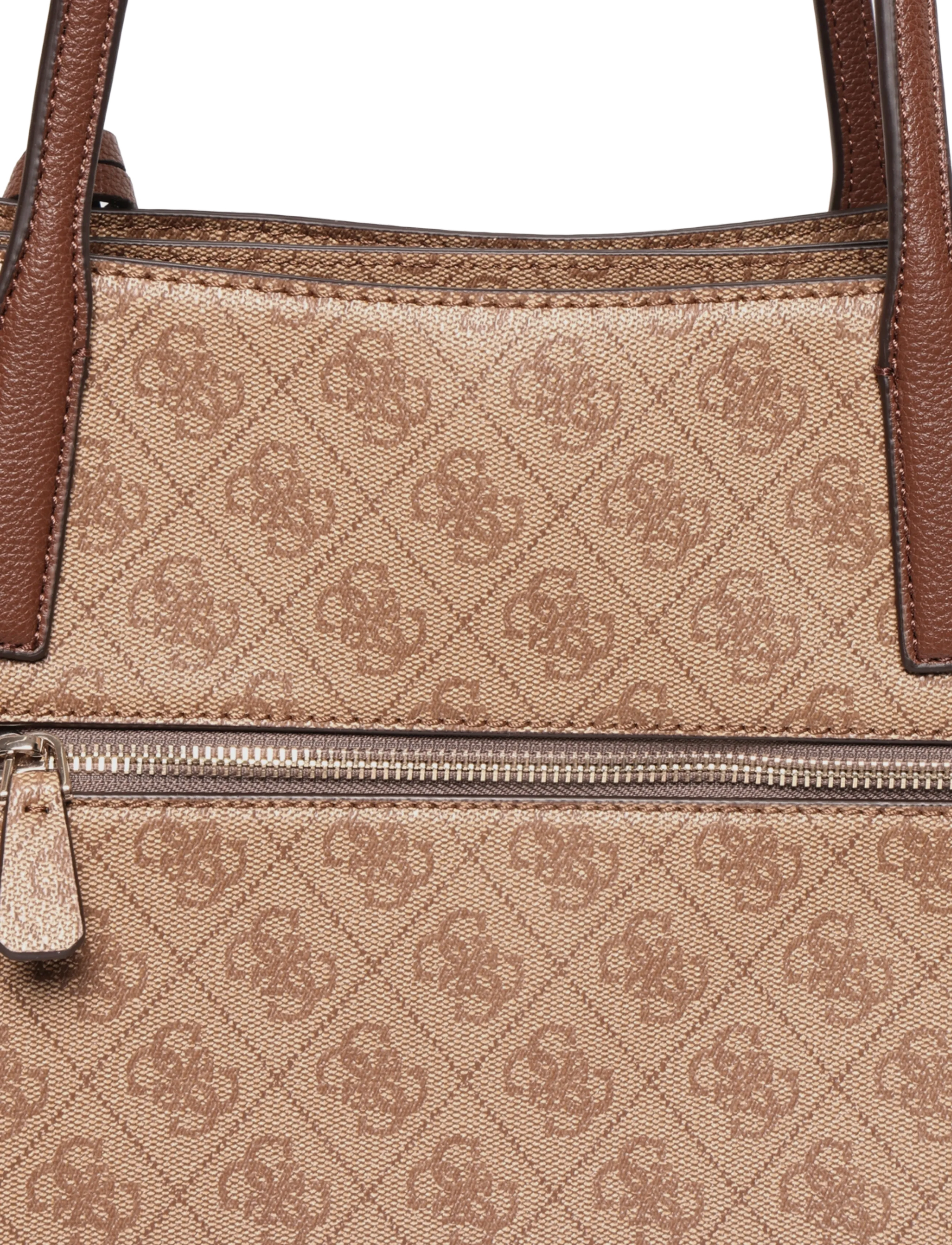 GUESS - NOELLE II TECH TOTE - tote bags - latte logo/brown - 2