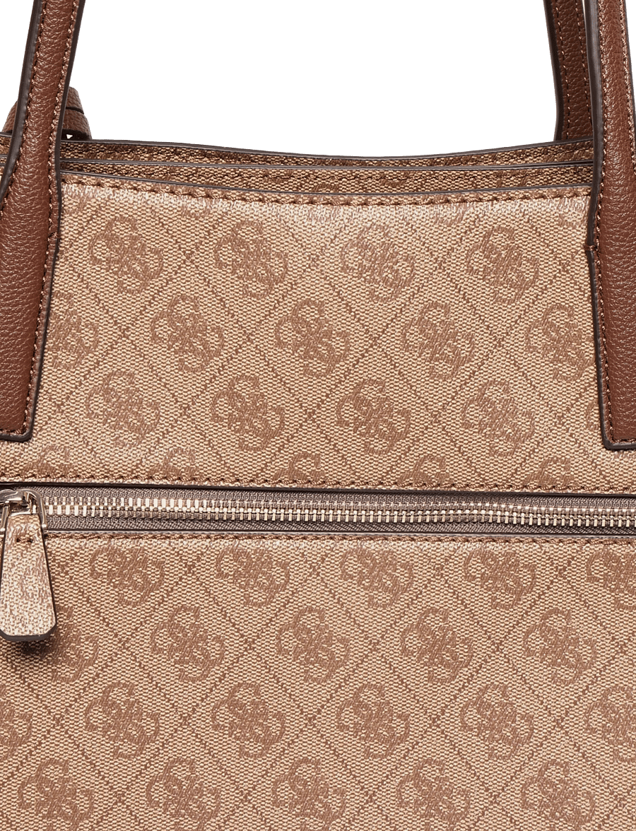 GUESS - NOELLE II TECH TOTE - tote bags - latte logo/brown - 2
