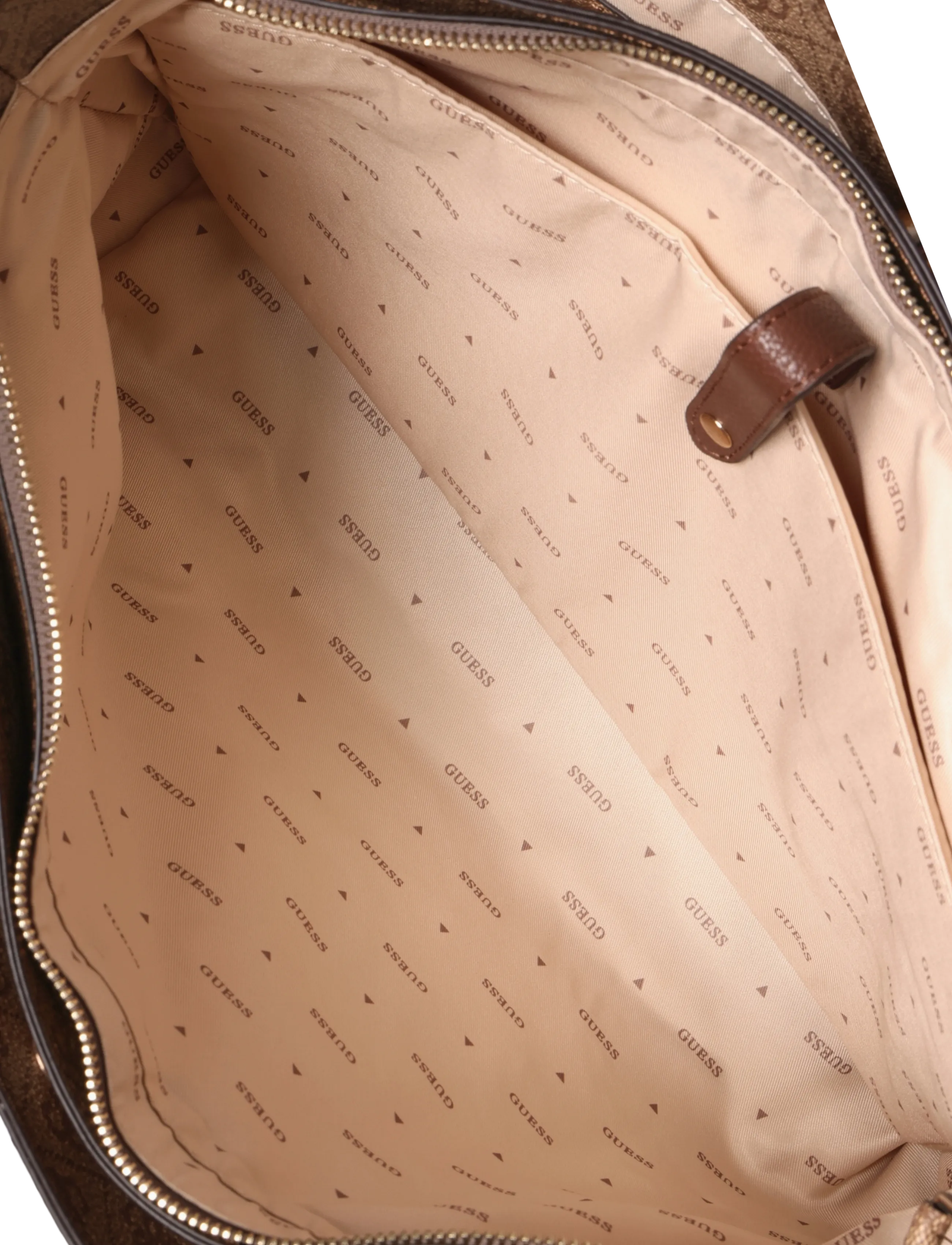 GUESS - NOELLE II TECH TOTE - tote bags - latte logo/brown - 3