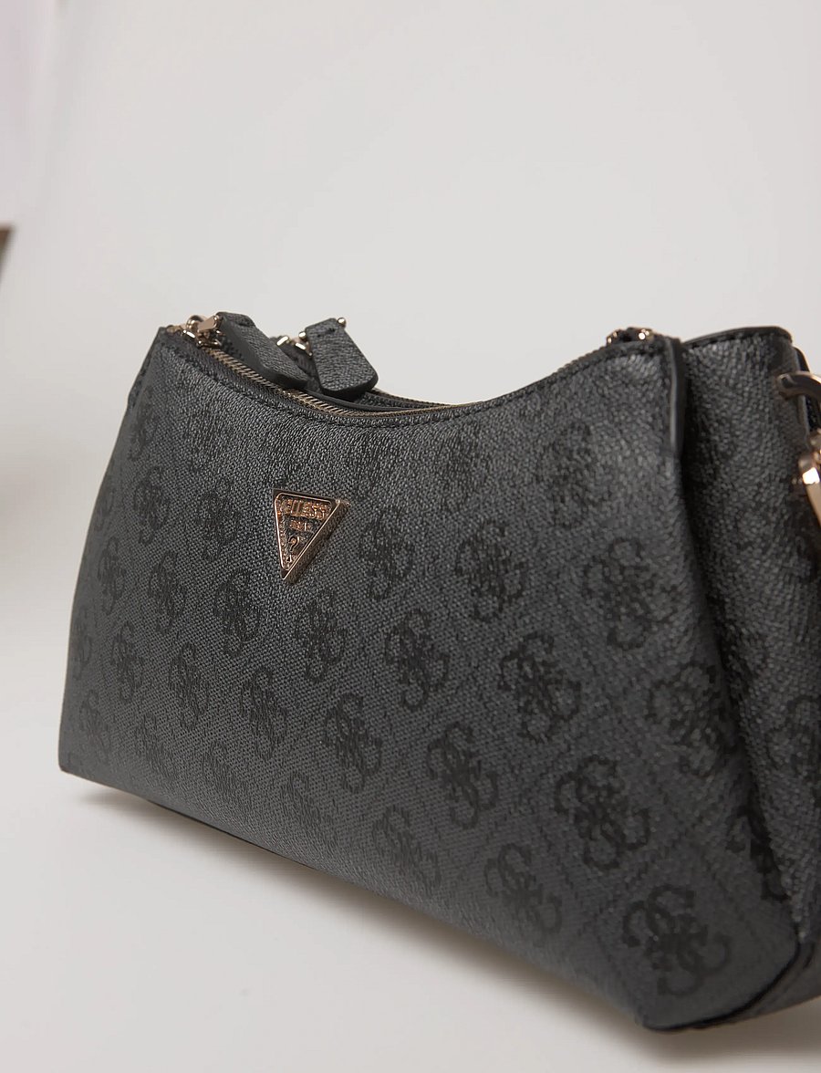 GUESS - NOELLE II 3 COMP SHLDR XBODY - alltags-style - coal logo - 4